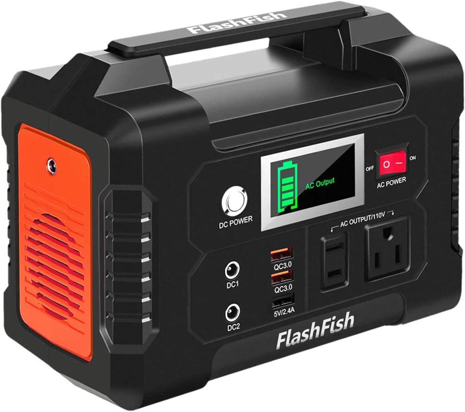200W Portable Power Station, Special FlashFish 40800mAh Solar Generator, Innovat...