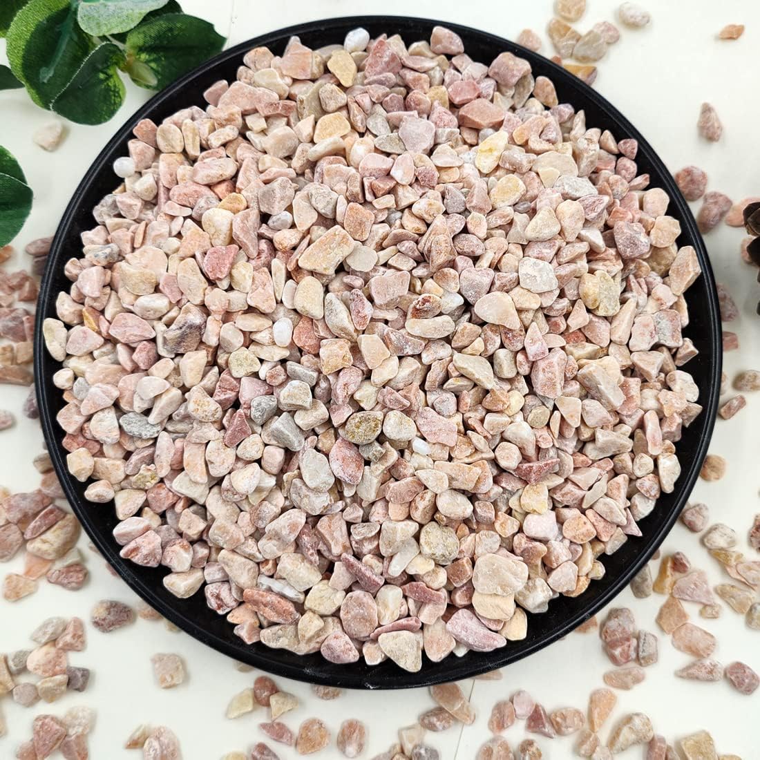2LB Succulent and Cactus Gravel Pebbles, 1/5 Inch Natural Decorative Polished St...