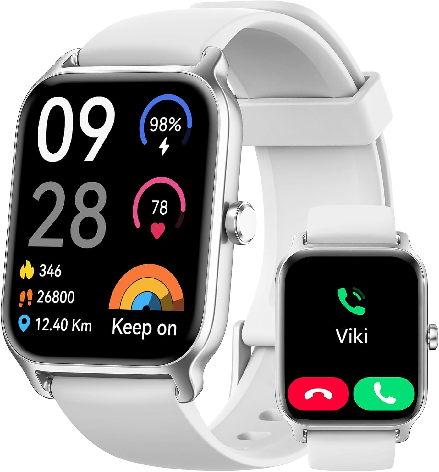 Smart Watch for Men Women, Answer/Make Calls, Alexa Built-in, [1.8"HD Screen] Sm...