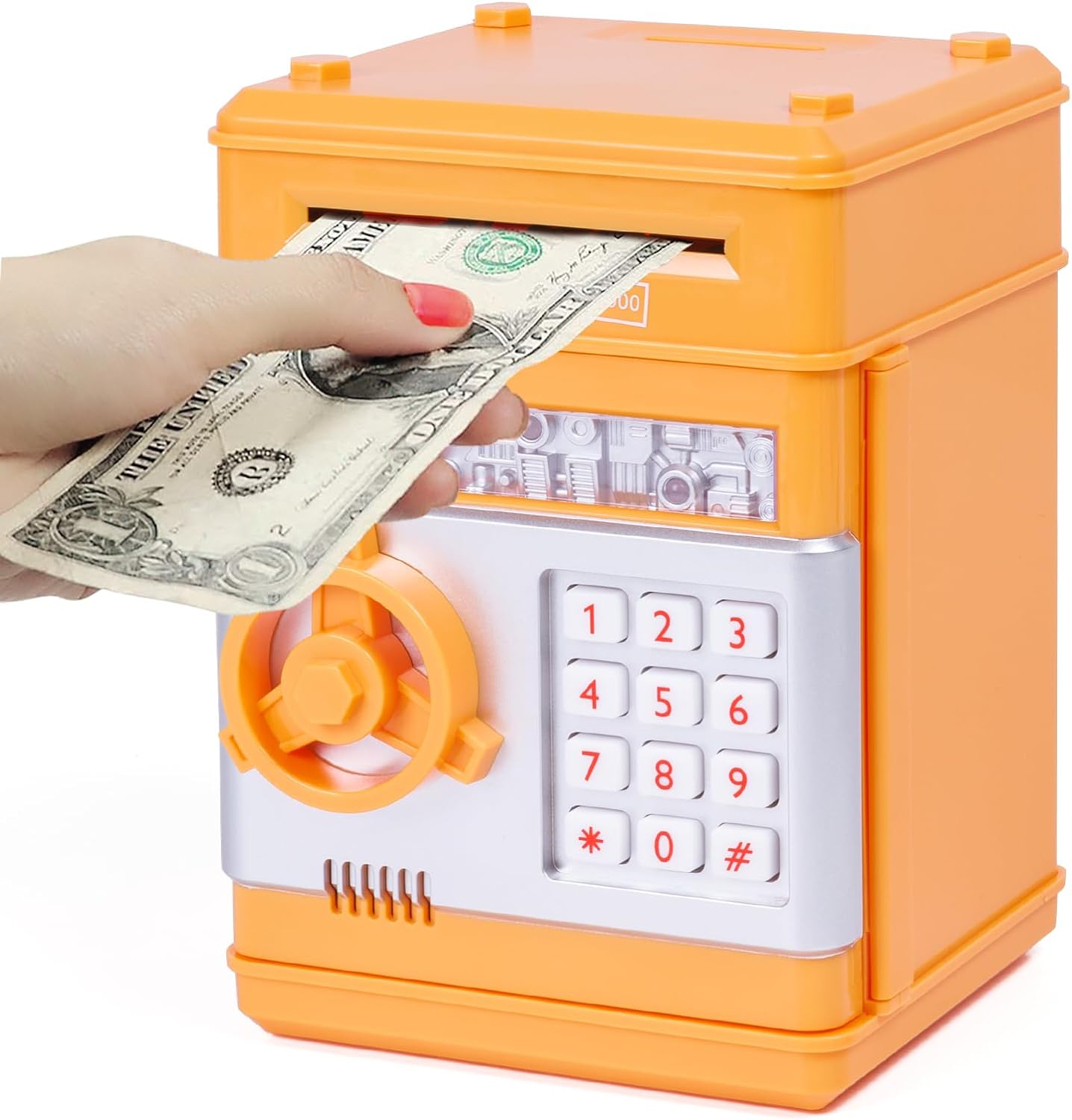 Refasy Piggy Bank Cash Coin Can ATM Bank Electronic Coin Money Bank for Kids-Hot...