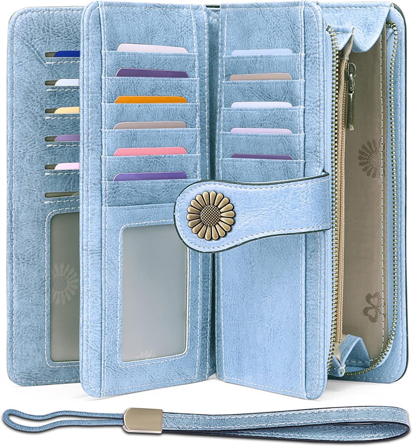 SENDEFN Wallets for Women, Special Genuine Leather Credit Card Holder with RFID...