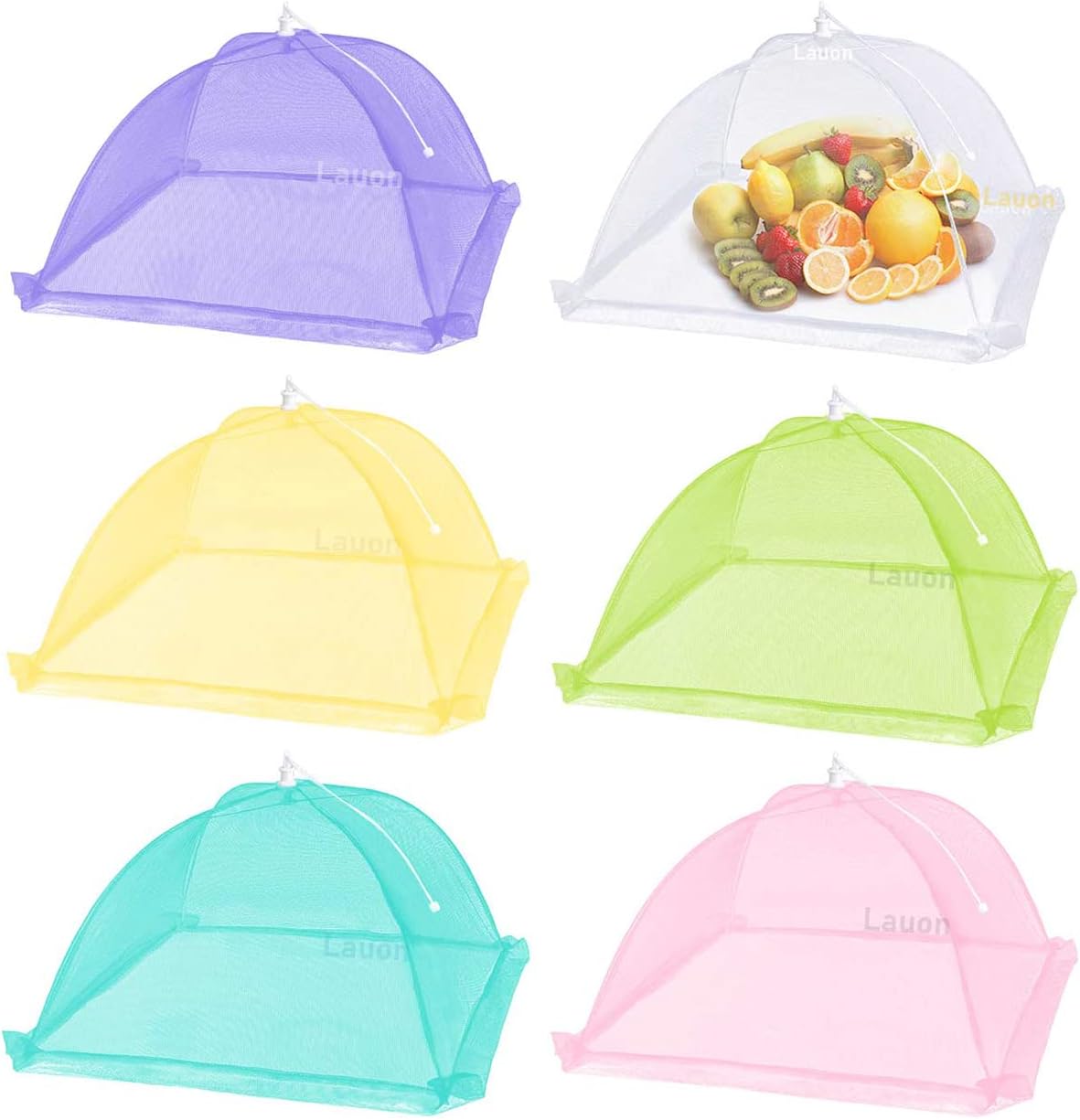 Food Cover Mesh Tents, Unique 17"x17" Nylon Food Covers, Special Pop-Up Umbrella...