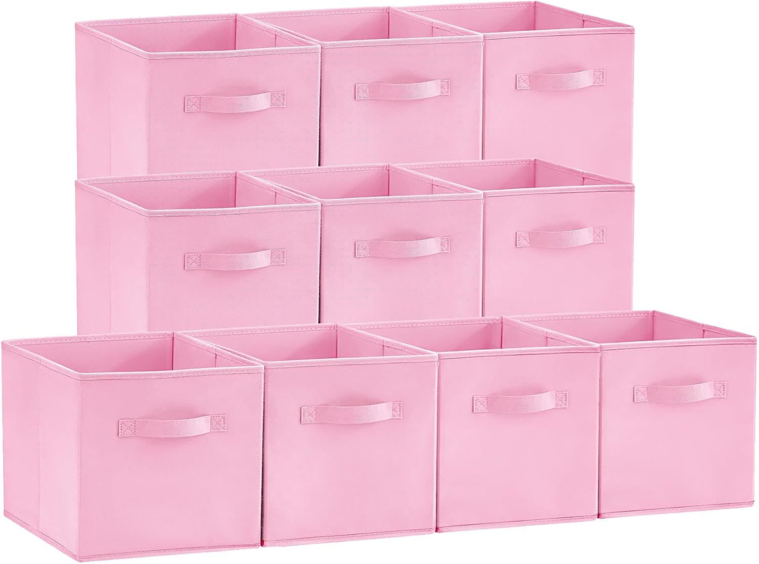 Lifewit 10 Packs Storage Cubes, 11 Inch Cube Storage Bins, Foldable Fabric Bins...