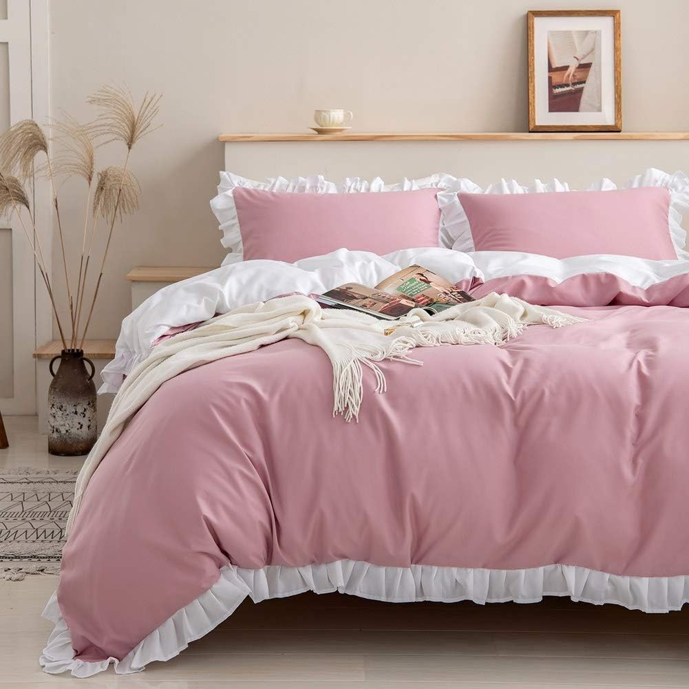 Loussiesd Ruffle Bedding, Special Bedding Set for Super Soft Luxury, Innovative...