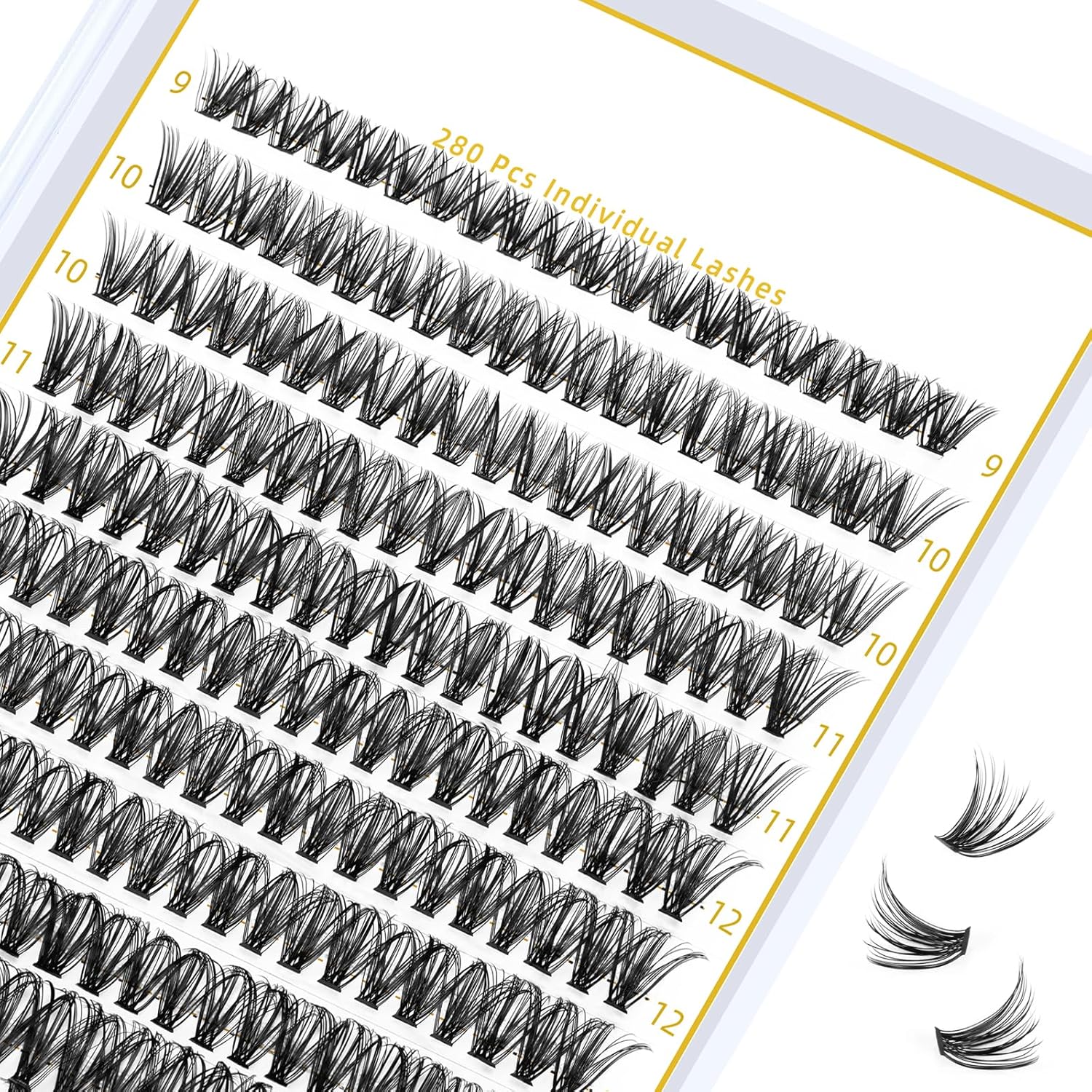 Lash Clusters 40D-D-9-16MIX 280 Clusters False Eye...