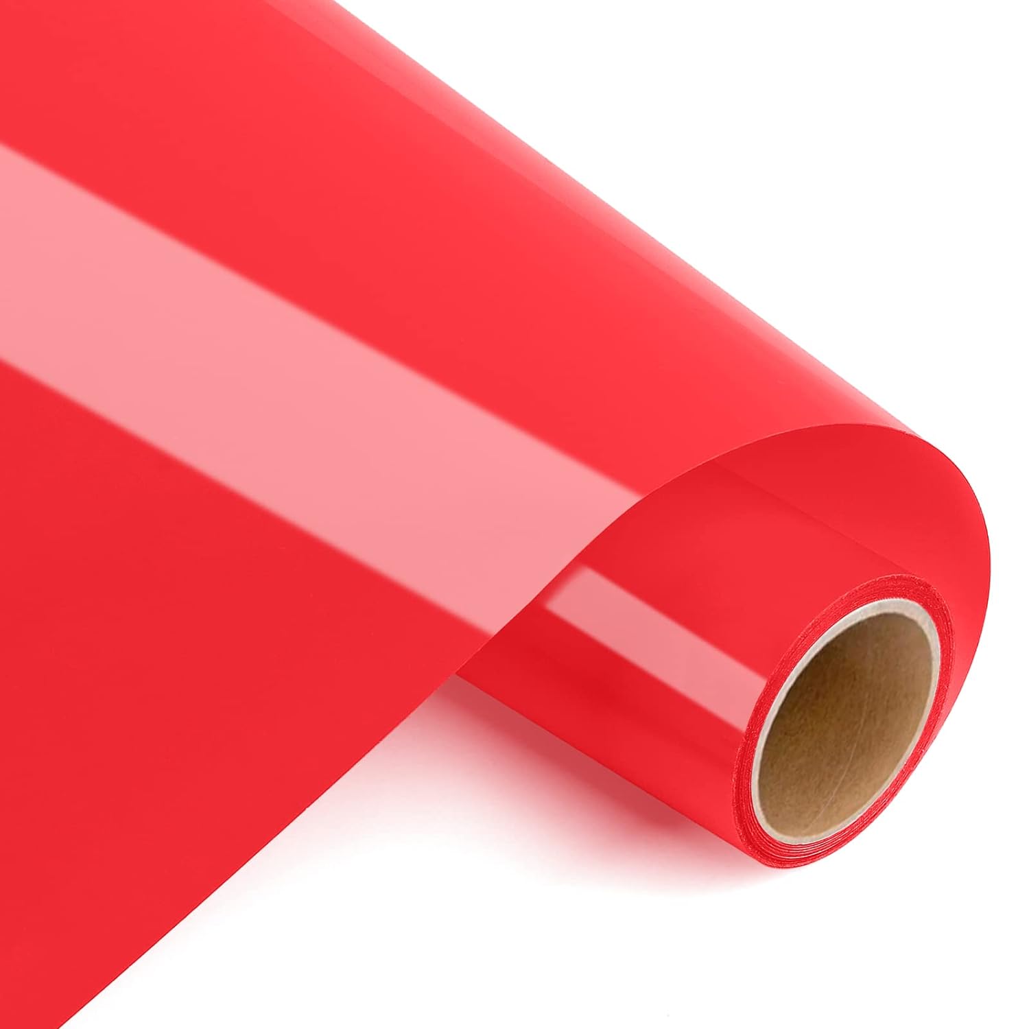 Prime Vinyl Heat Transfer Vinyl 12" x 4ft Iron On Vinyl for T-Shirts, Red HTV fo...