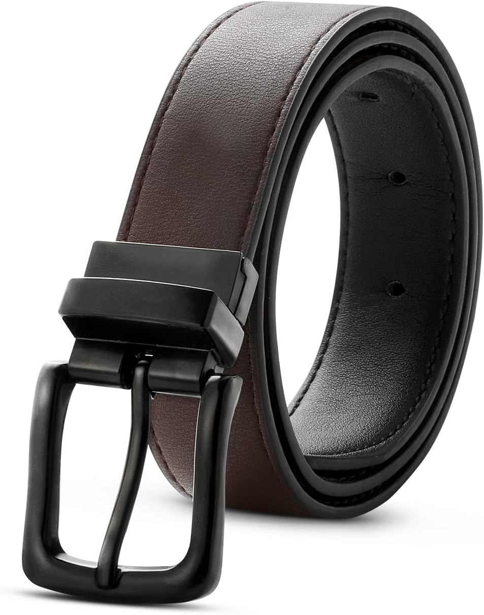 Kajeer Reversible Kids Belt for Boys and Girls - Durable PU Leather Belts for Sc...
