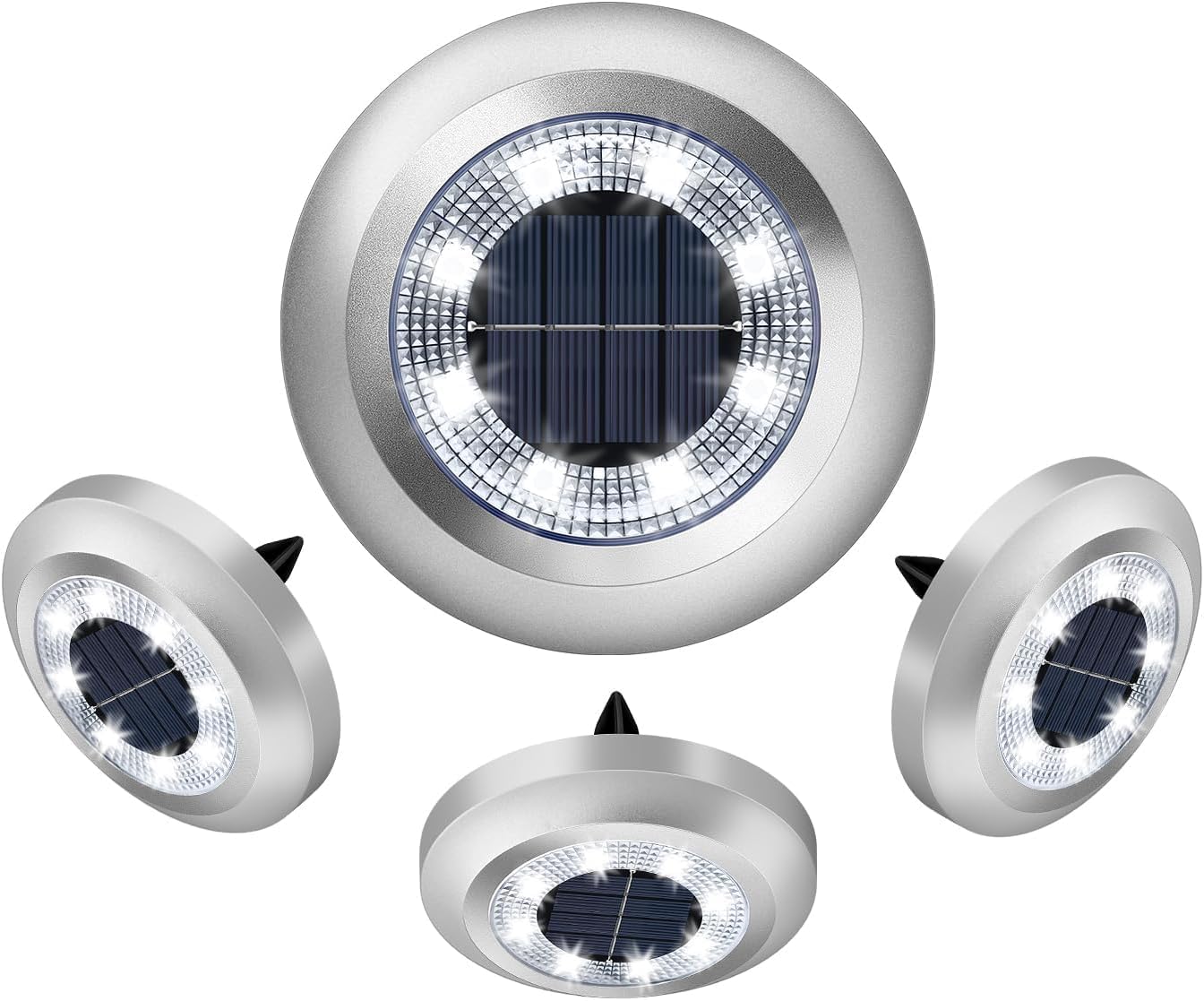 Ulixii Solar Outdoor Lights 4 Packs, Garden Solar Lights Outdoor Waterproof Sola...