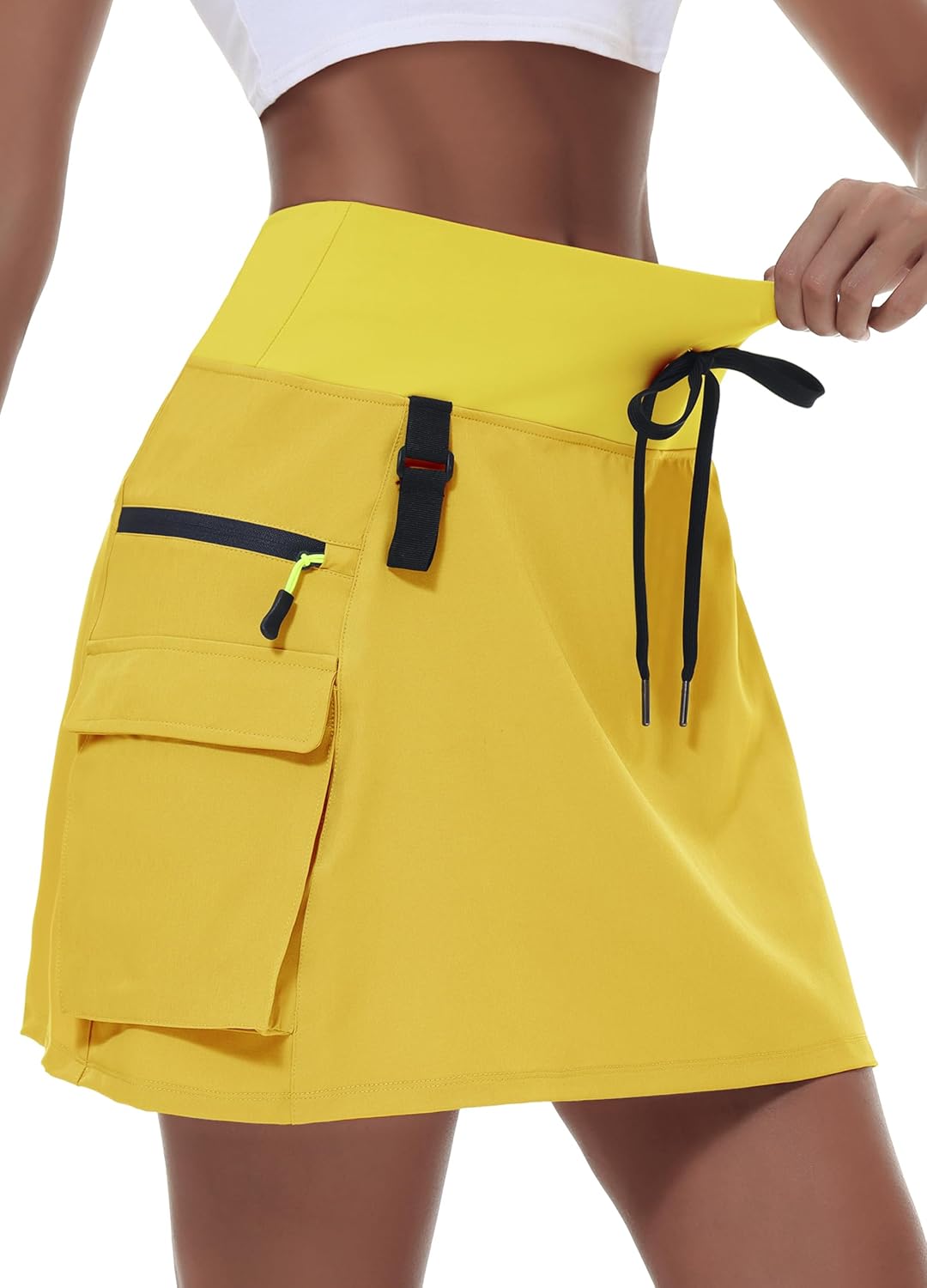 Women's Hiking Cargo Skort, Special High Waisted Golf Dressy Casual Skirt, Innov...