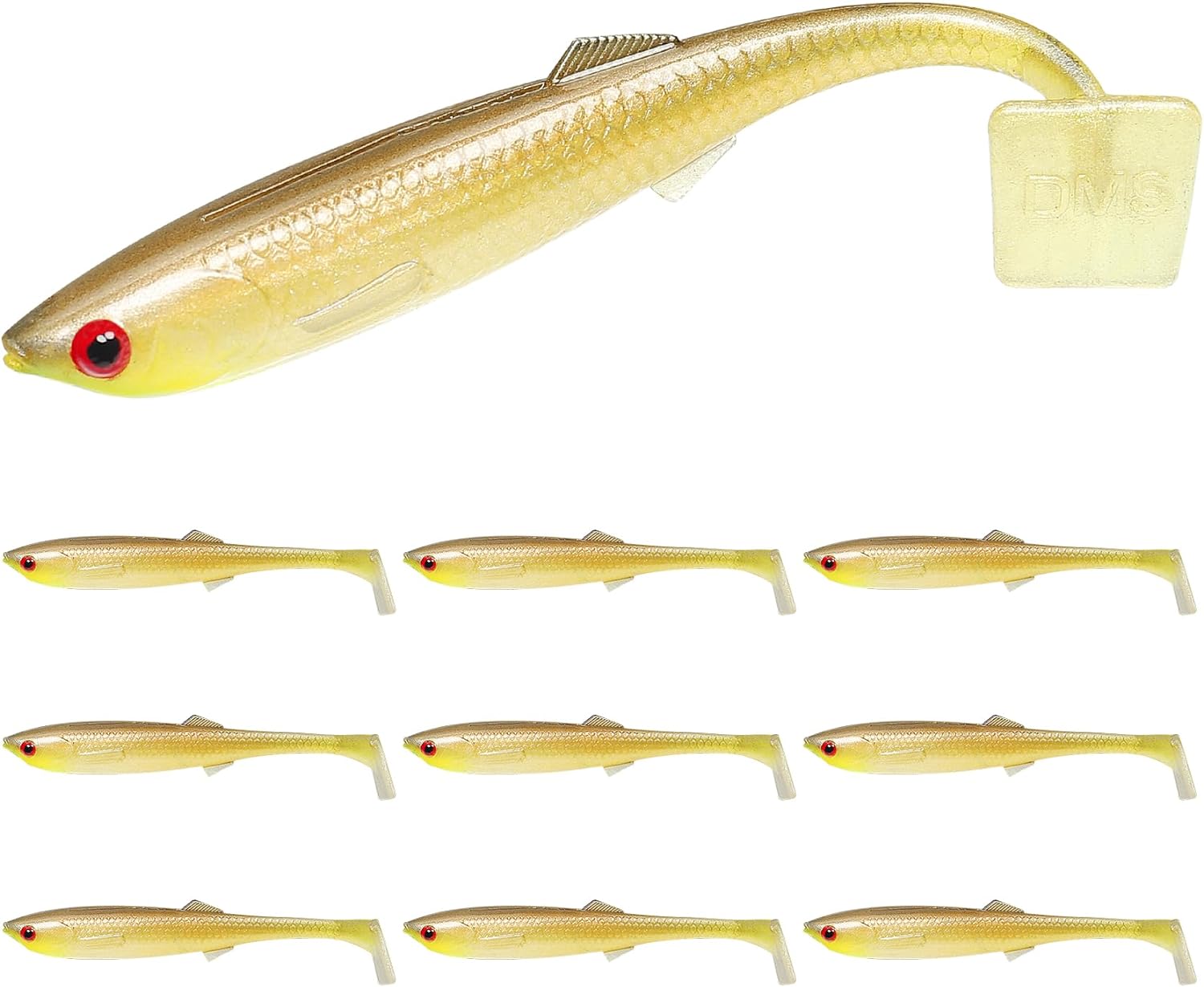 TRUSCEND Pre-Rigged Soft Fishing Lures, Special Easy Catching Lures for Family F...