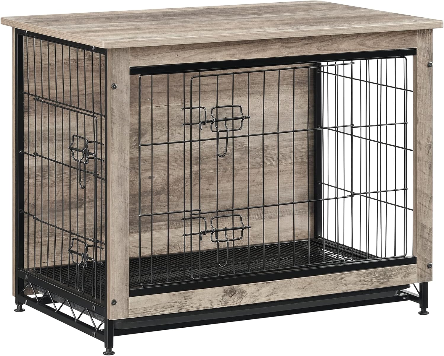 Feandrea Dog Crate Furniture, Side End Table, Modern Kennel for Dogs Indoor up t...