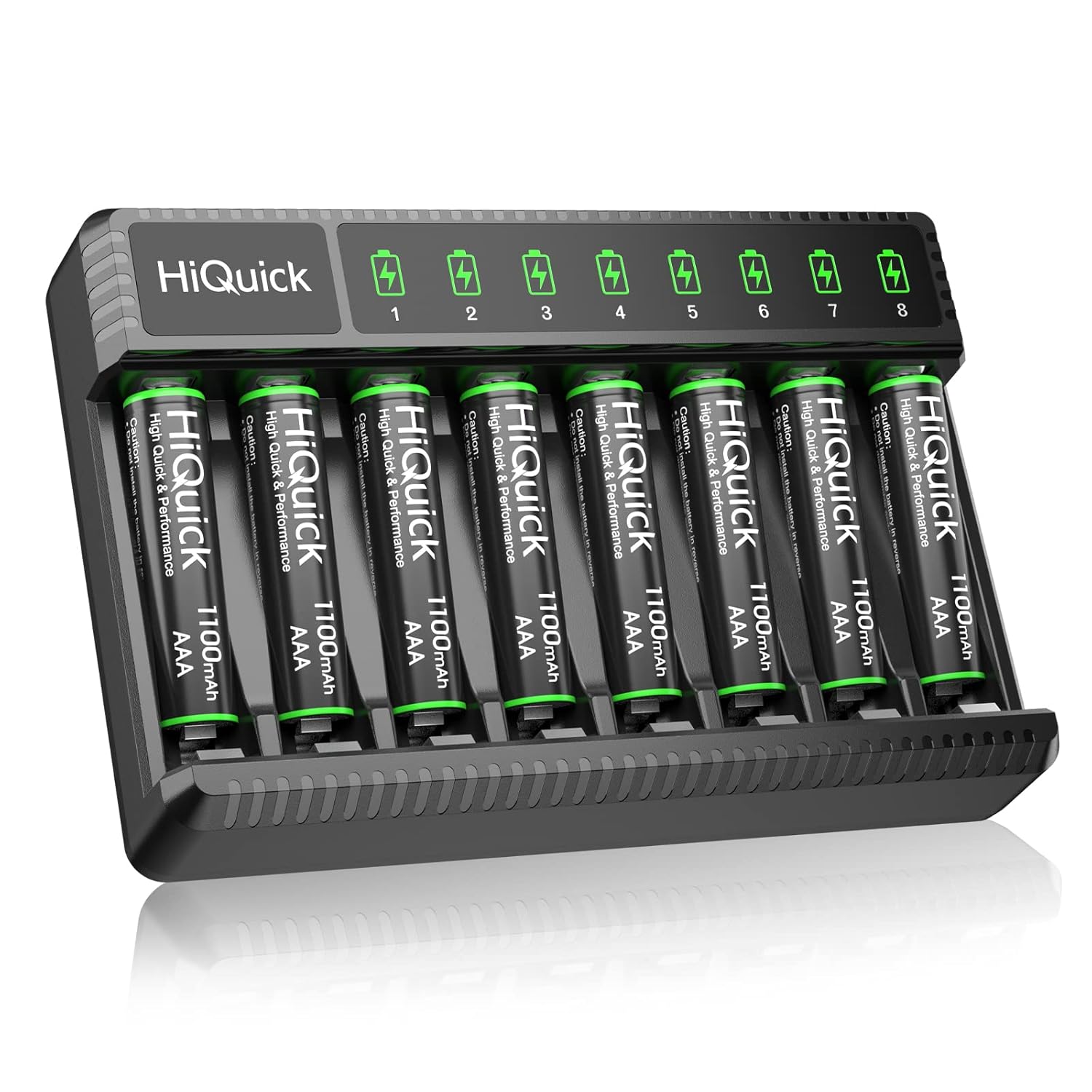 HiQuick Rechargeable AAA Batteries (8 Pack), 1.2V...