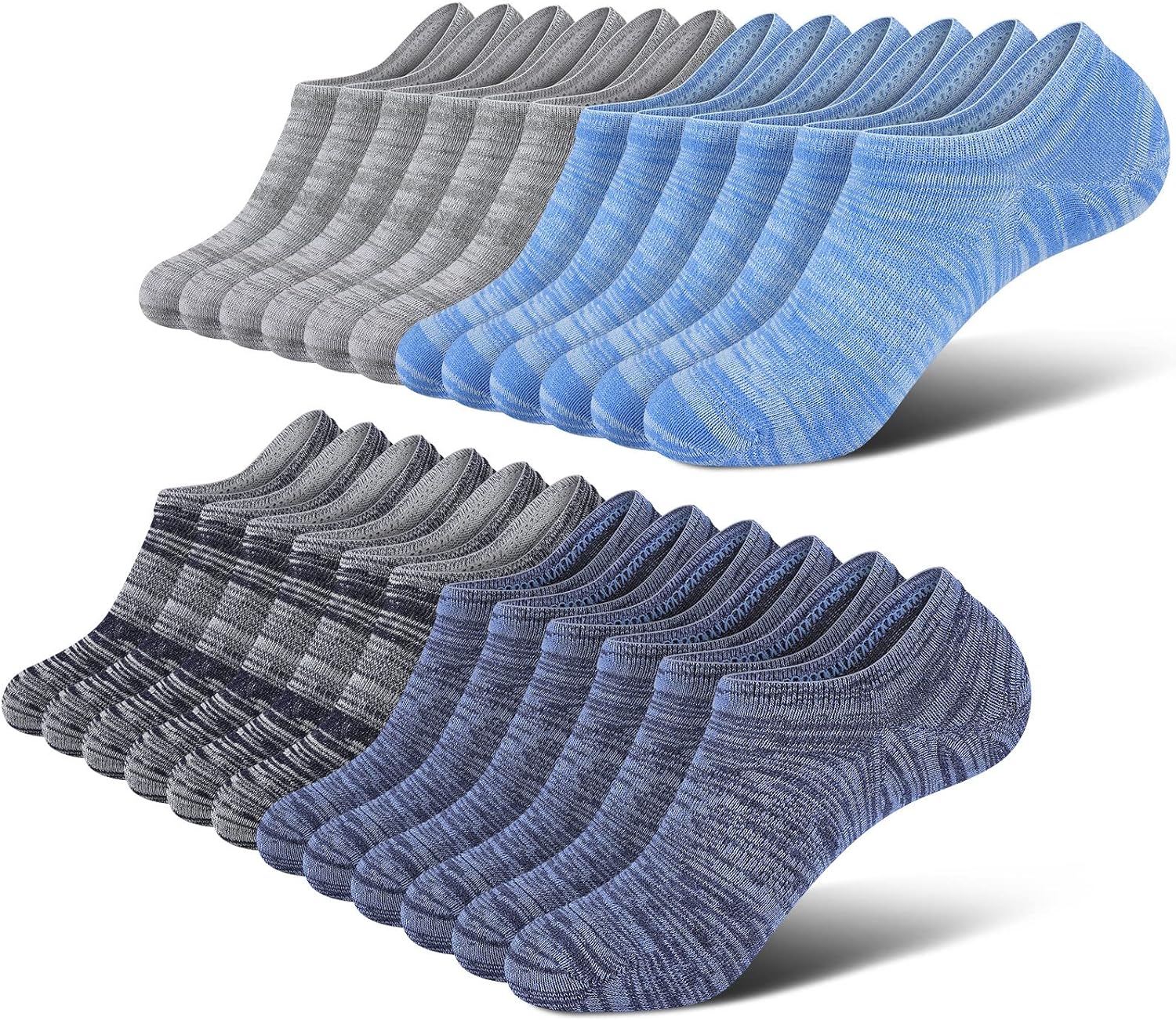 No Show Men Socks, Low Cut Ankle Sock, Men Short Socks Casual Cotton Socks 11-13...