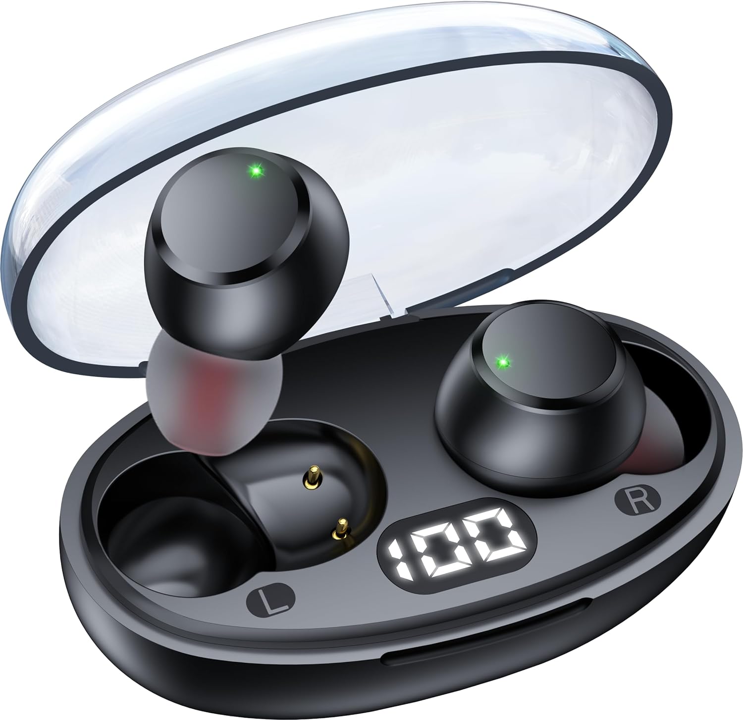 Mini Wireless Earbuds, Special Ear Buds Bluetooth 5.3 Headphones with LED Power...