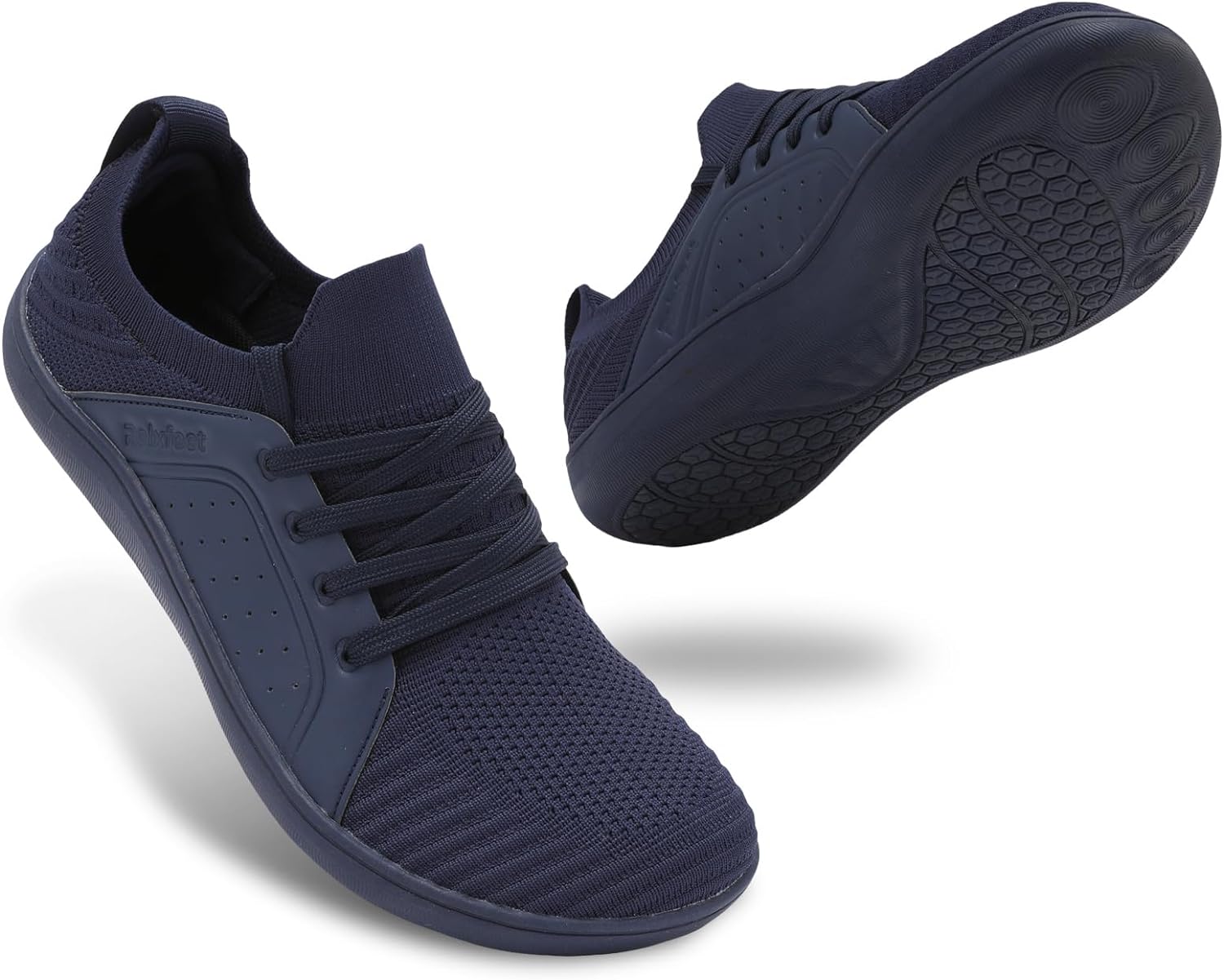 relxfeet Men's Barefoot Shoes Minimalist Cross-Trainer Shoes Wide Toe Walking Sh...