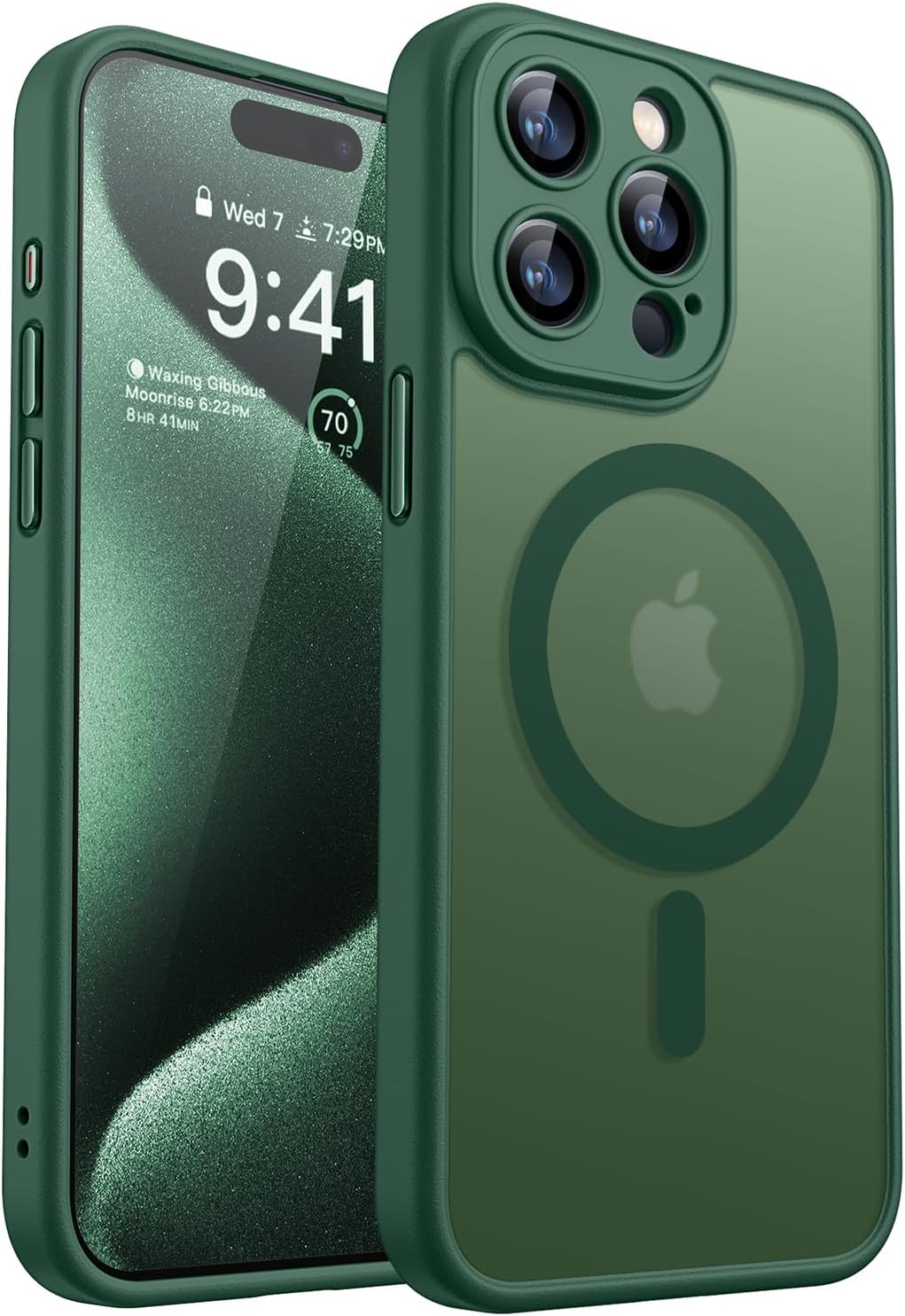 CANSHN Magnetic Compatible with iPhone 15 Pro Max Case, Upgraded [Full Camera Pr...