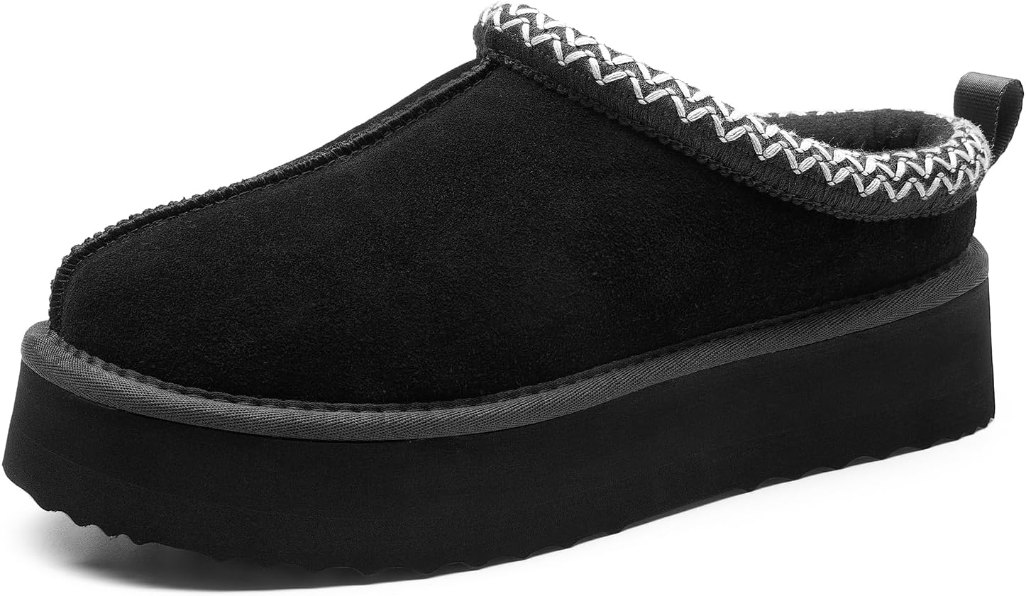 DREAM PAIRS Women's Slippers for Women Genuine Sue...