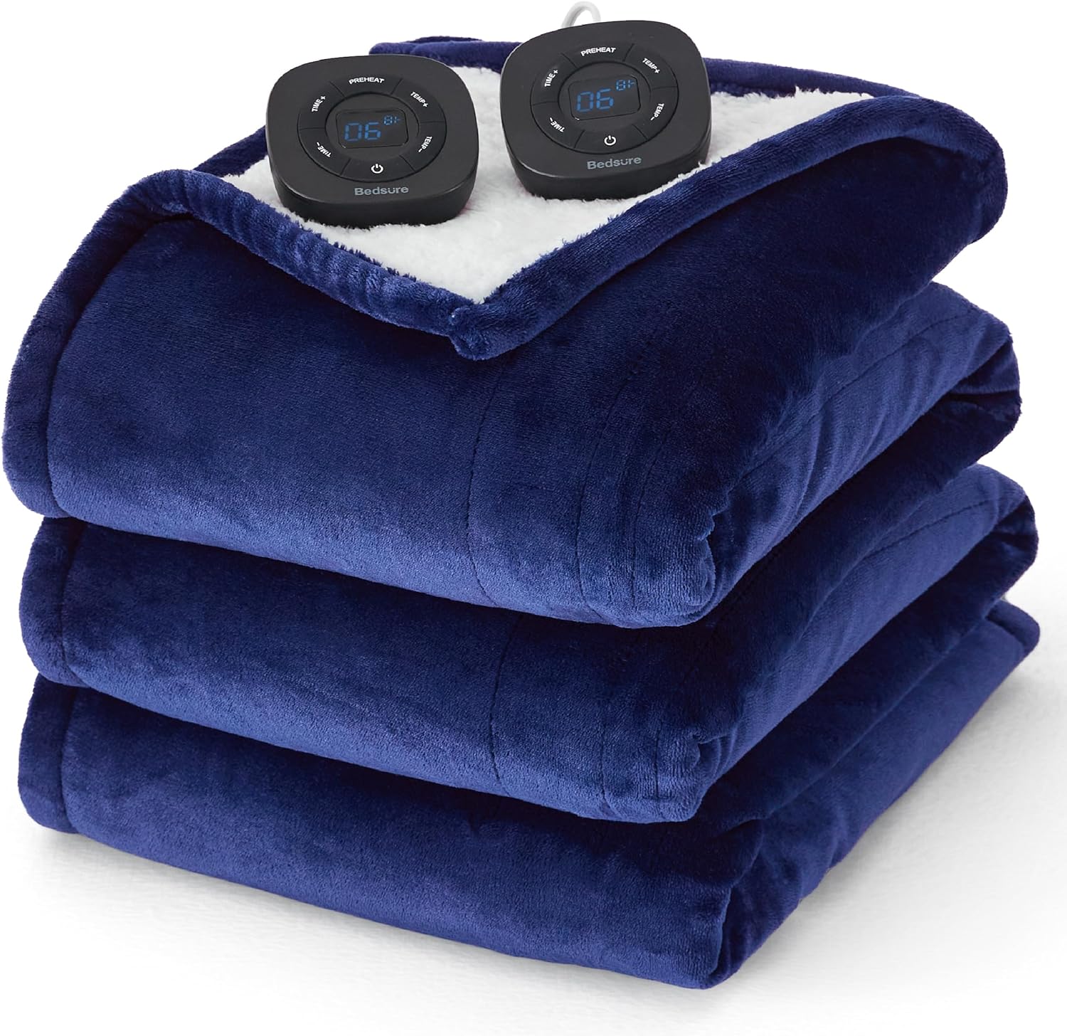 Bedsure Flannel Electric Blanket, Special Heated Blanket with 10 Heat Settings,...