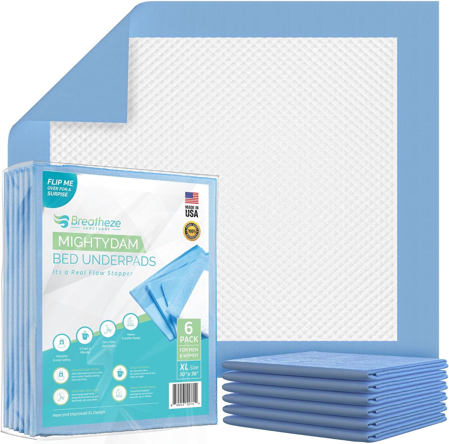 Bed Pads for Incontinence Disposable - XL Heavy Du...