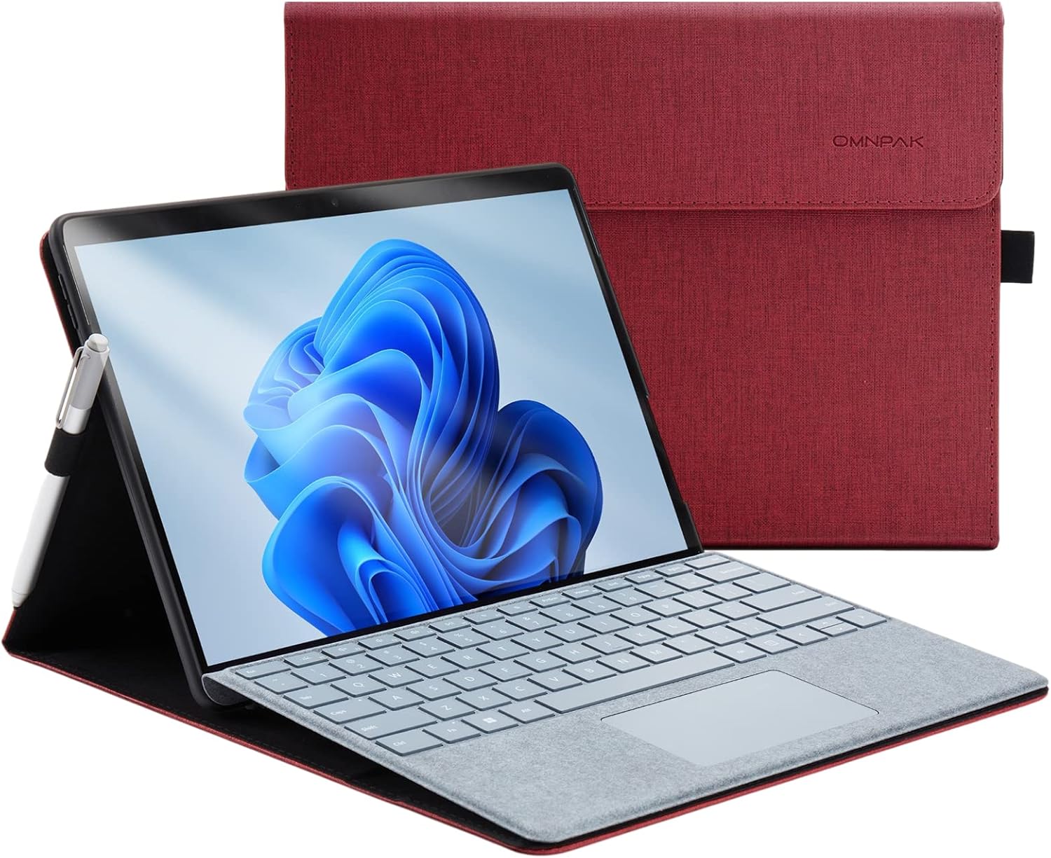 Omnpak Microsoft Surface Pro 8 Case, Special Multi-Angle Slim Lightweight Protec...