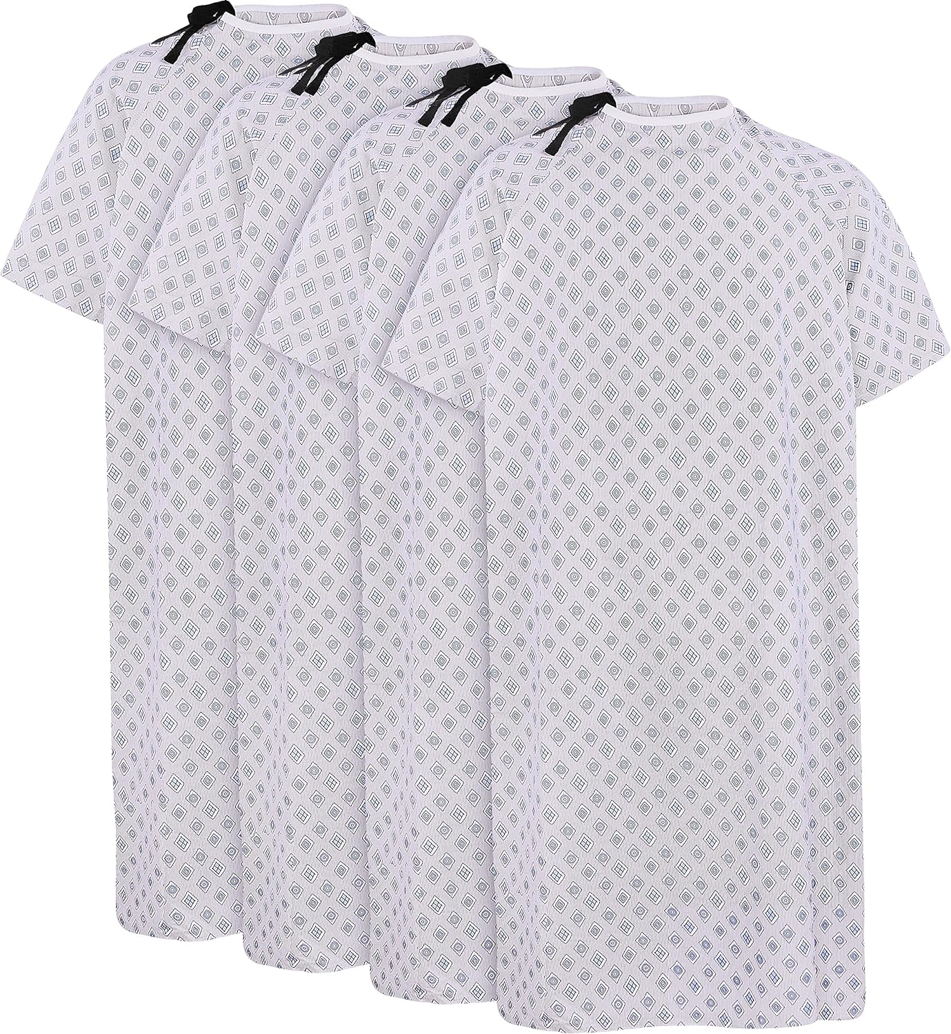 Utopia Care 4 Pack Unisex Hospital Gowns, Special Patient Gowns with Back Tie fo...