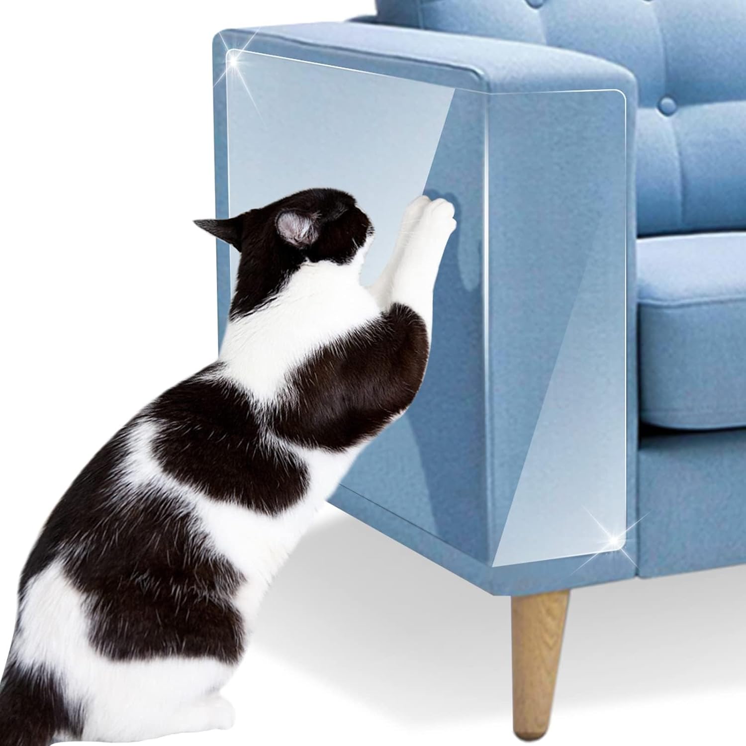 Petslucent Cat Anti Scratch Tape - Cat Scratch Furniture Protector, Clear Traini...