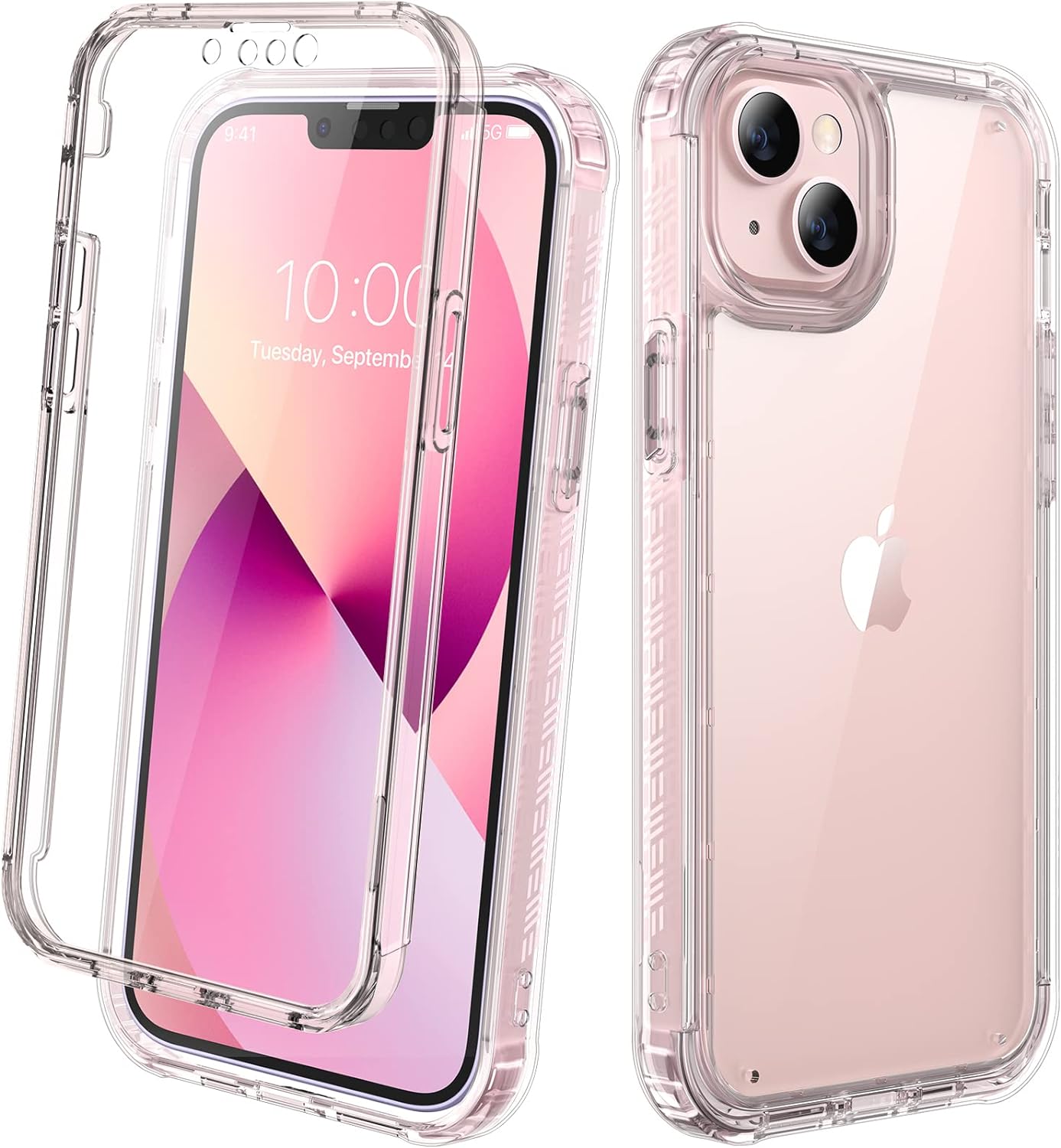 Diaclara Designed for iPhone 13 Case, Full Body Rugged Case with Built-in Touch...