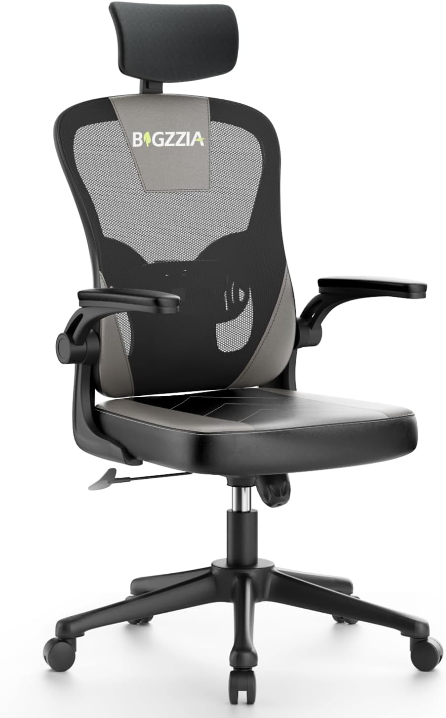 bigzzia Ergonomic Office Chair - Computer Desk Chair with Adjustable Headrest, G...