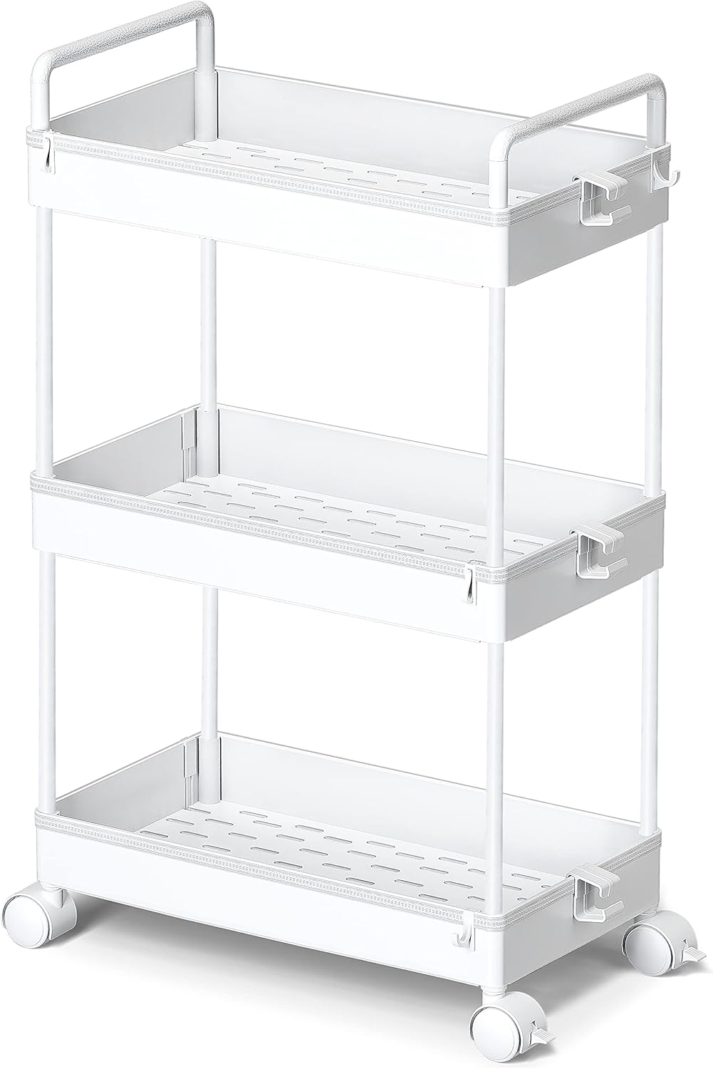 Ronlap 3 Tier Classic Storage Rolling Cart Slim St...