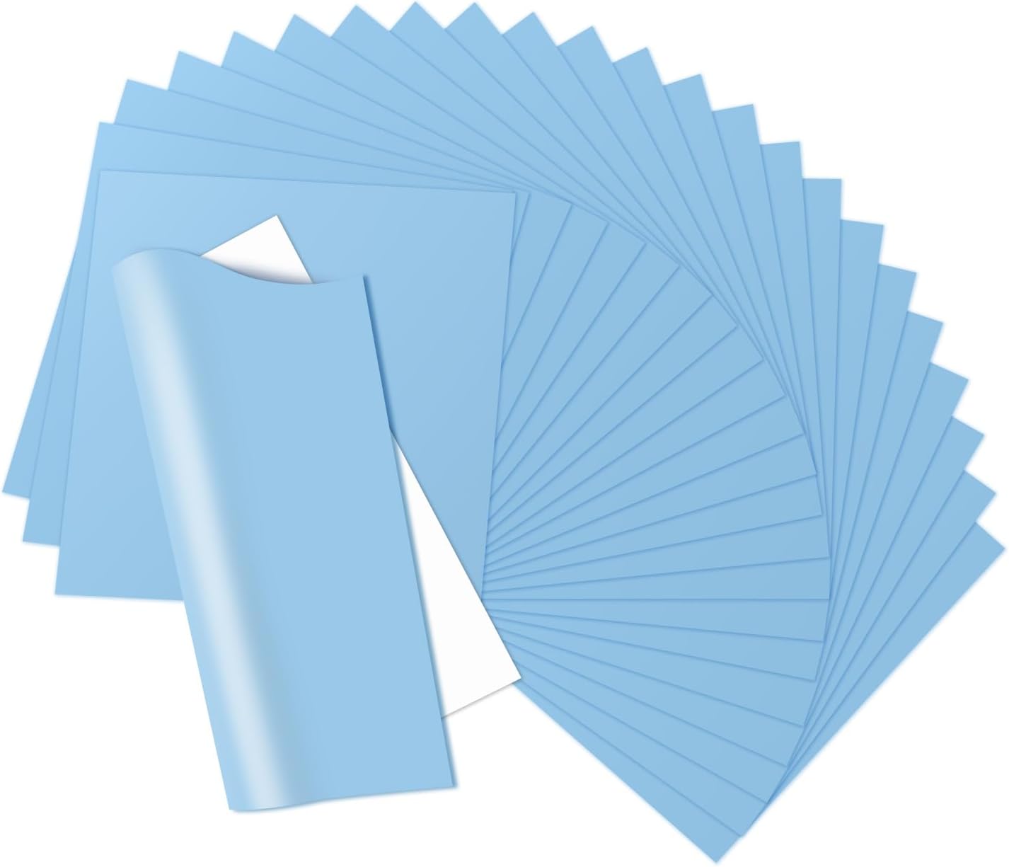 HTVRONT Light Blue HTV Heat Transfer Vinyl Bundle, High-Quality Vinyl Sheets for...