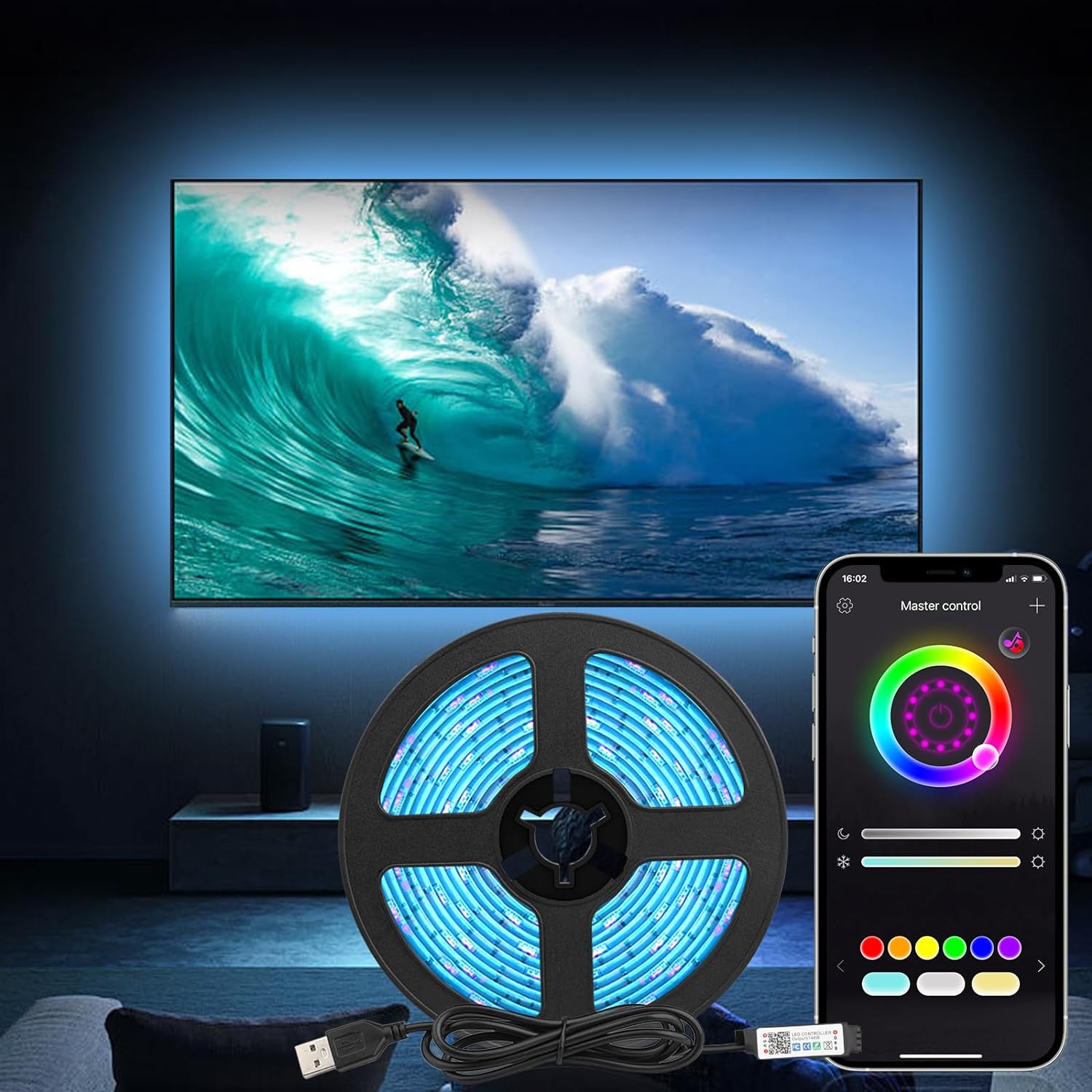 Diyife TV LED Lights, Special [Music Sync] LED TV Backlights for 55-85 inch TVs,...