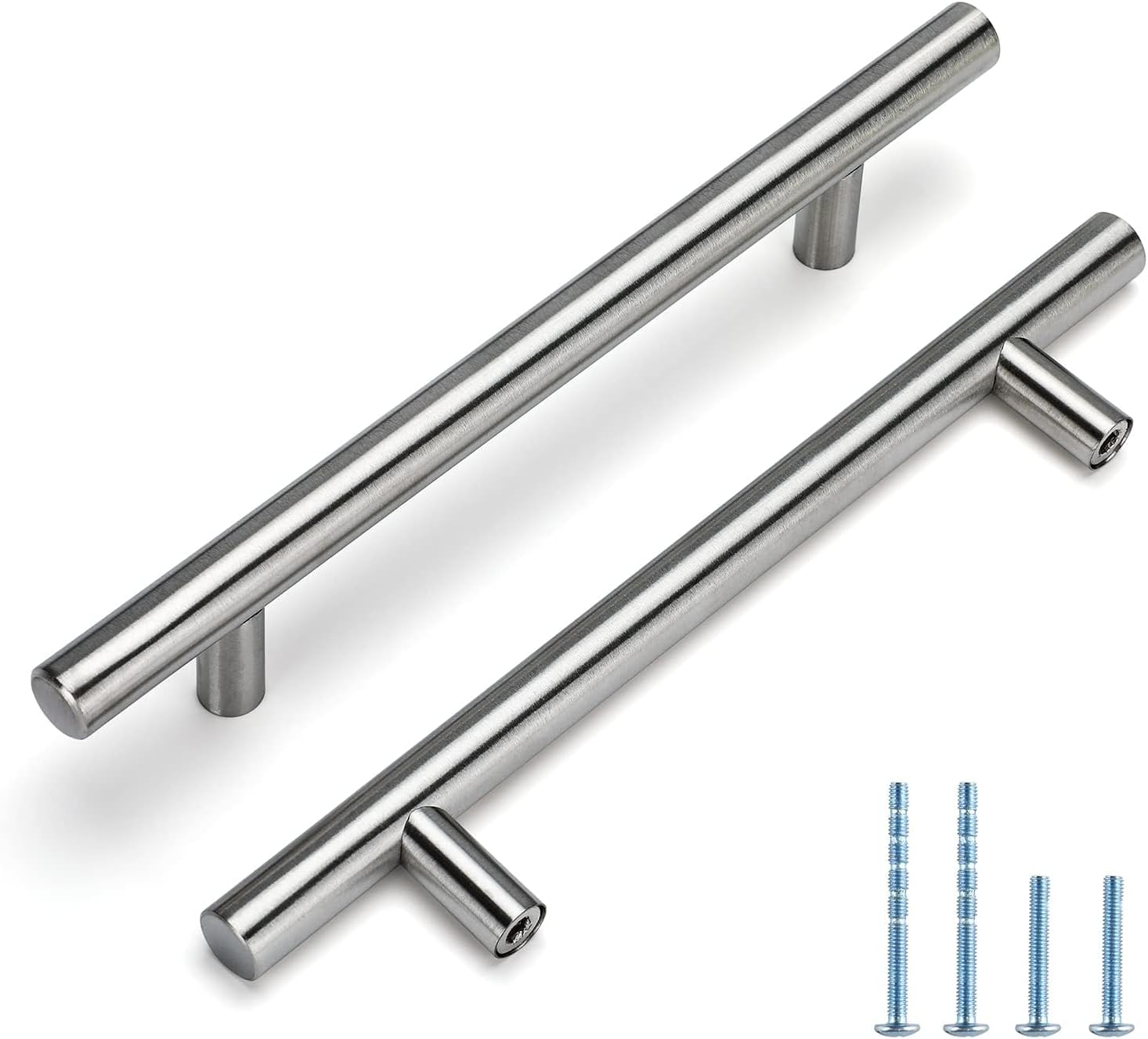 homdiy 200 Pack Cabinet Pulls Brushed Nickel Cabinet Door Handles - HD201SN Cabi...