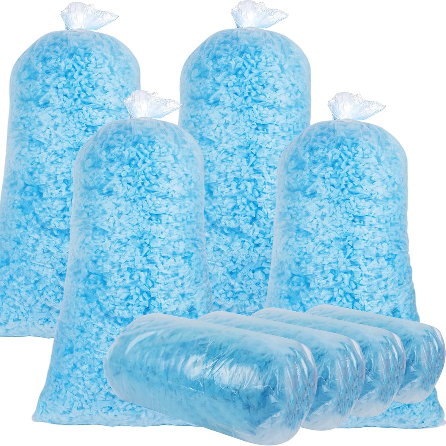 DR.DUDU 20 lbs Bean Bag Filler Foam, Special Shredded Gel Memory Foam Filling, P...