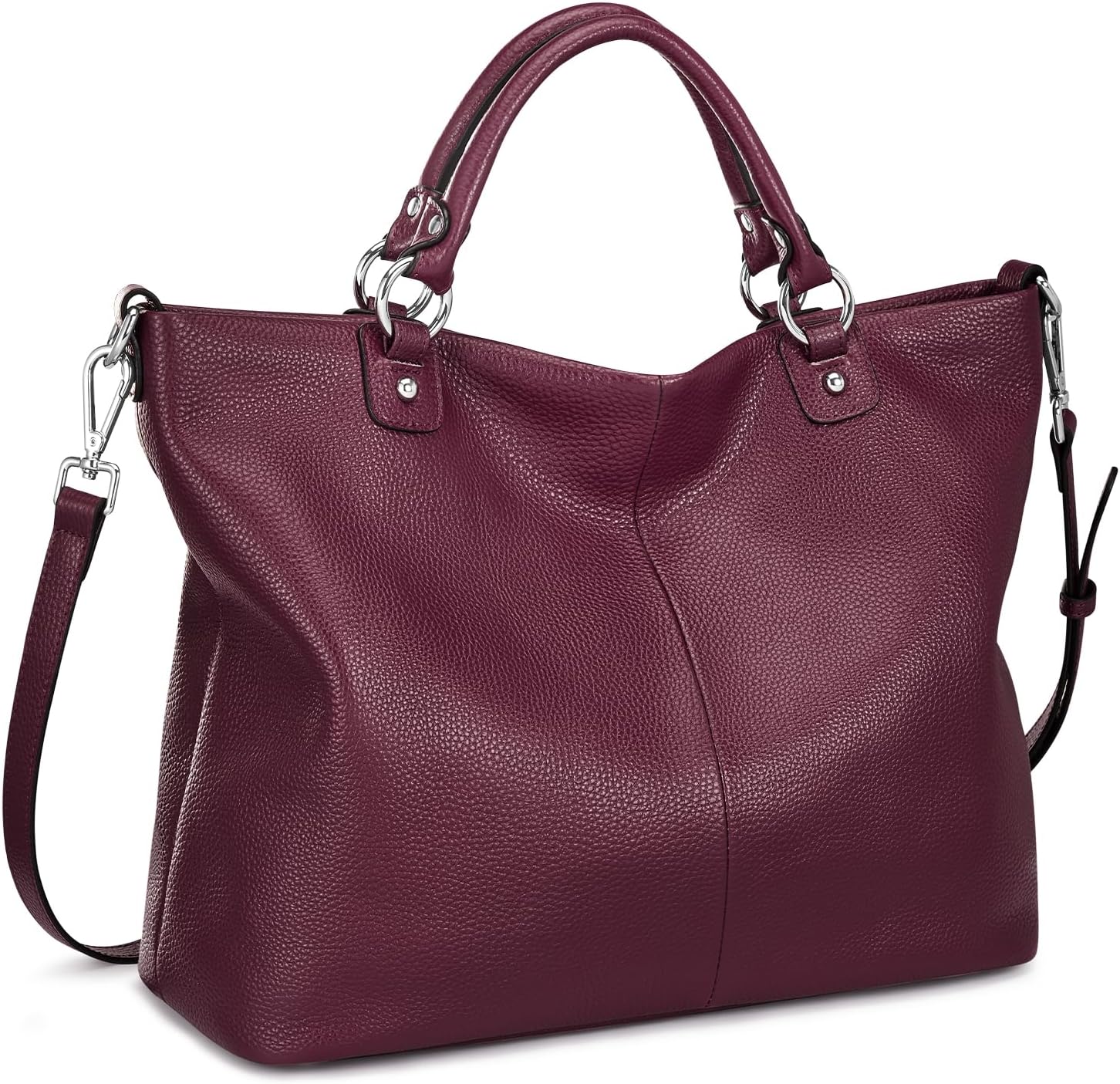 Kattee Women's Soft Genuine Leather Tote Bag, Unique Top Satchel Purses and Hand...