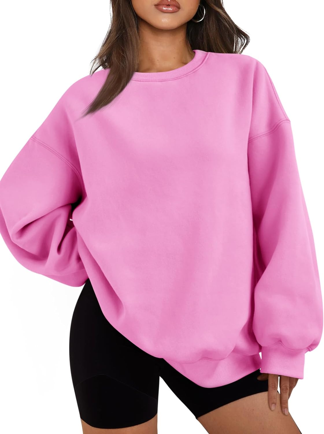 EFAN Womens Oversized Sweatshirts Hoodies Fleece Crew Neck Pullover Sweaters Cas...