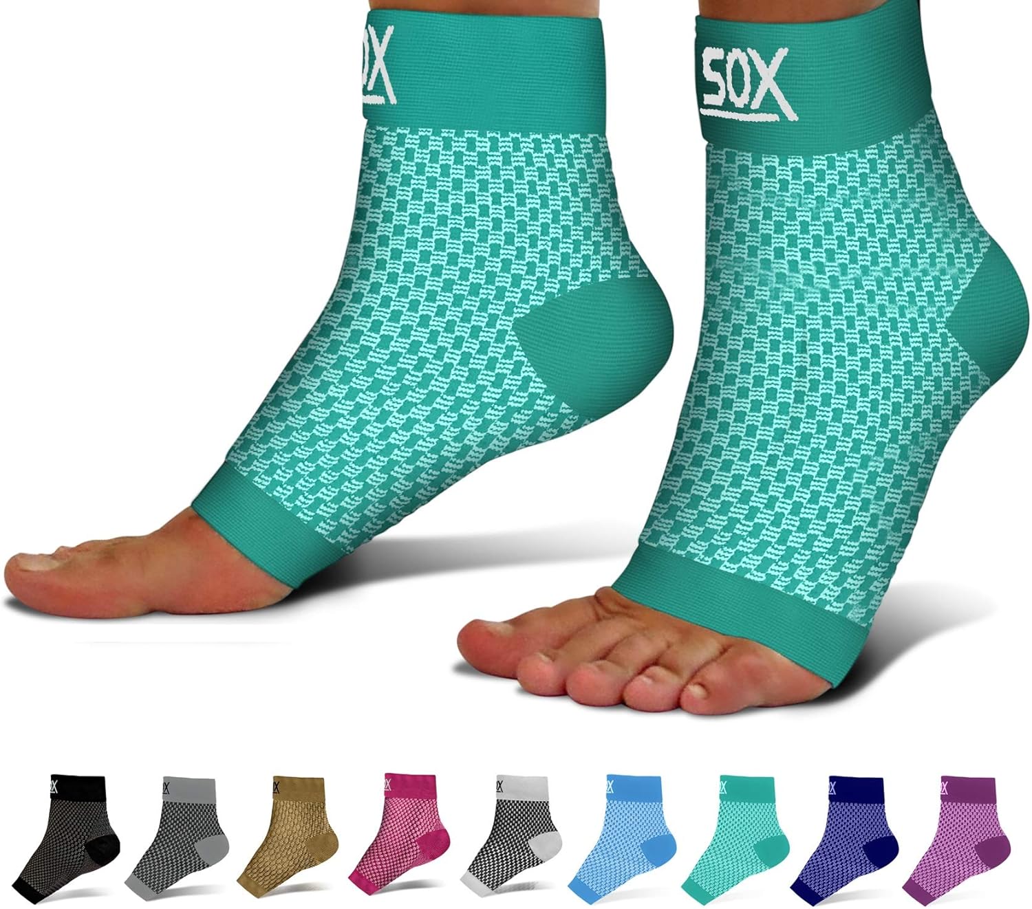 SB SOX Ankle Compression Sleeve - Plantar Fasciitis Compression Socks - Best Arc...