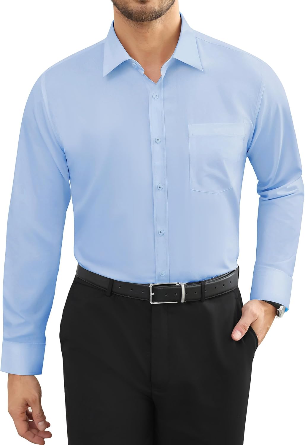Premium Alimens Dress Shirt, High-Quality Men's Shirt, Unique Button-Down Collar...