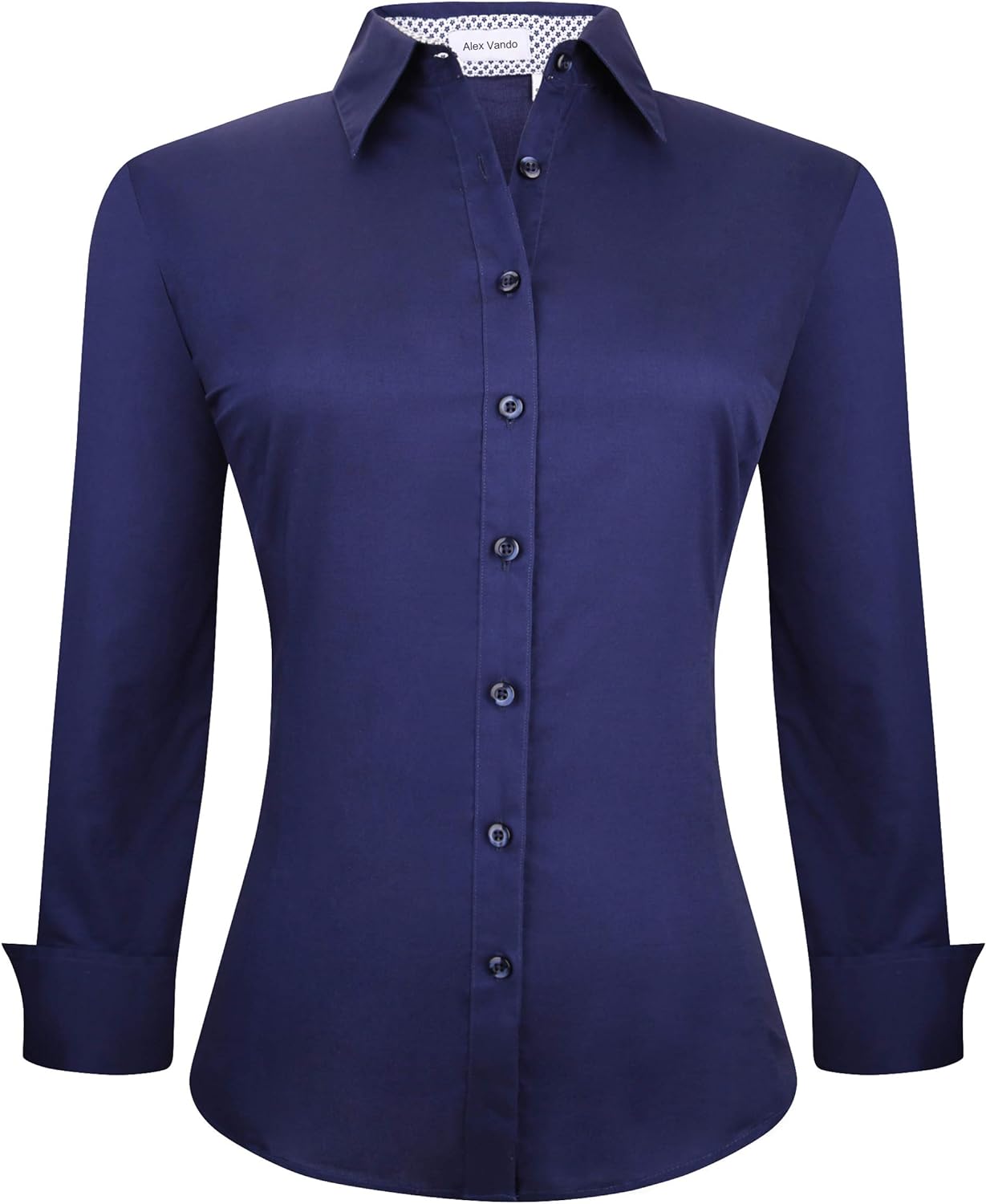 Alex Vando Womens Dress Shirts Wrinkle Free Regula...