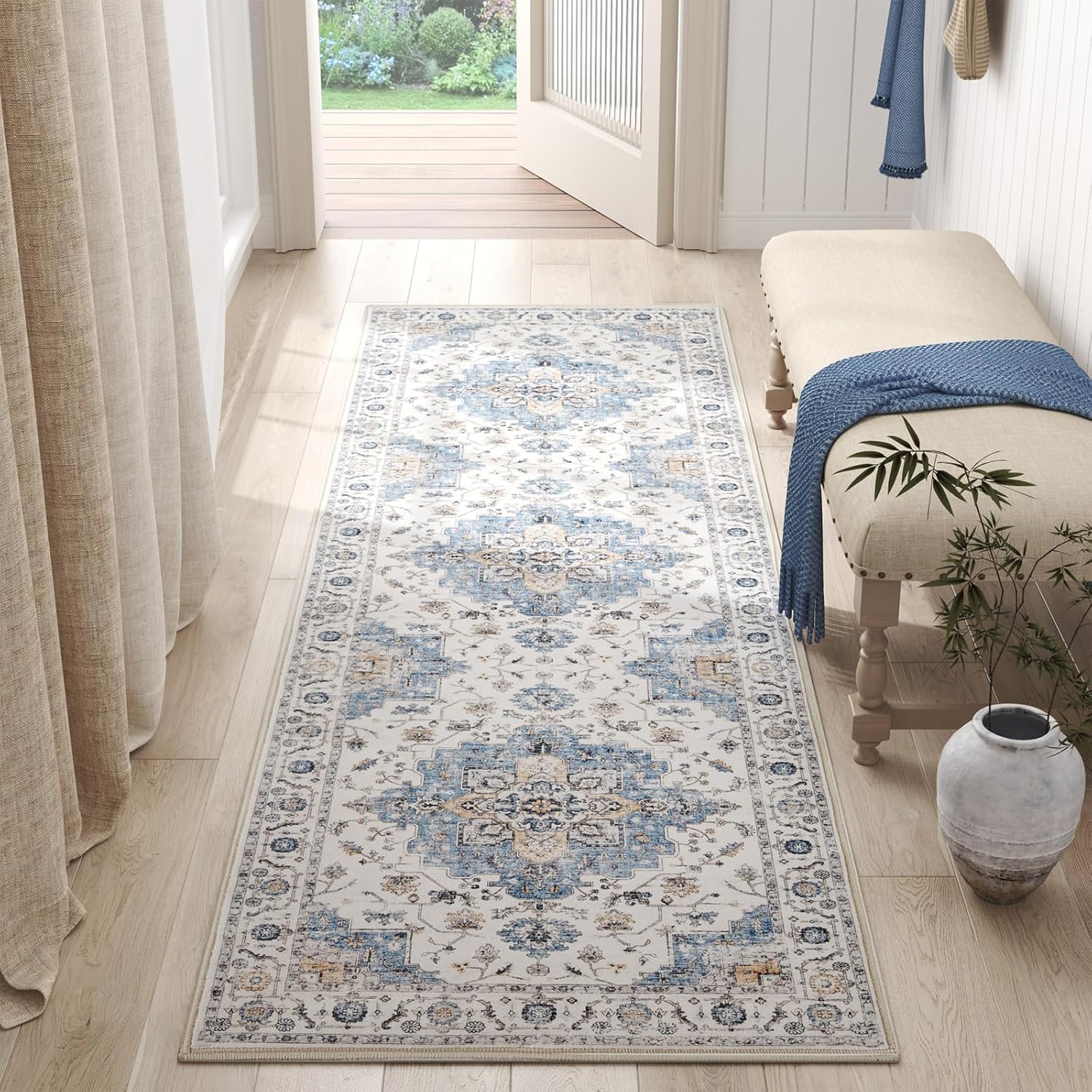 jinchan Runner Rug, Special Vintage Hallway Rug for Beautiful Interior, Unique W...