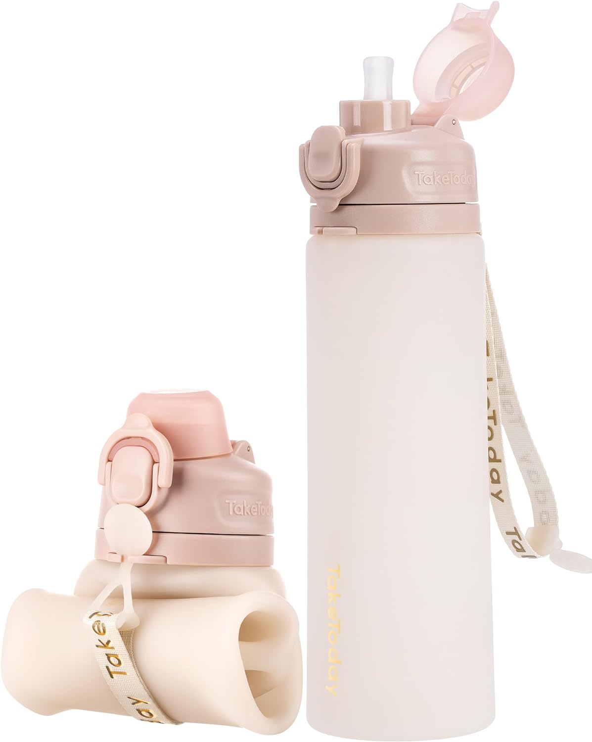 Collapsible Water Bottles, Special Leak Proof Wate...