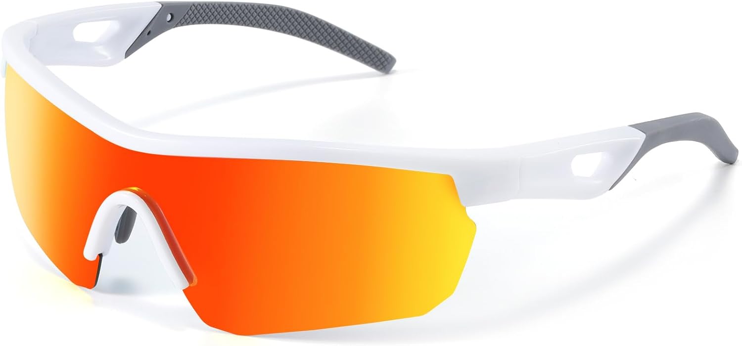Kids Sunglasses Polarized Baseball Sports Sun Glasses,Lightweight UV400 TR90 Cyc...