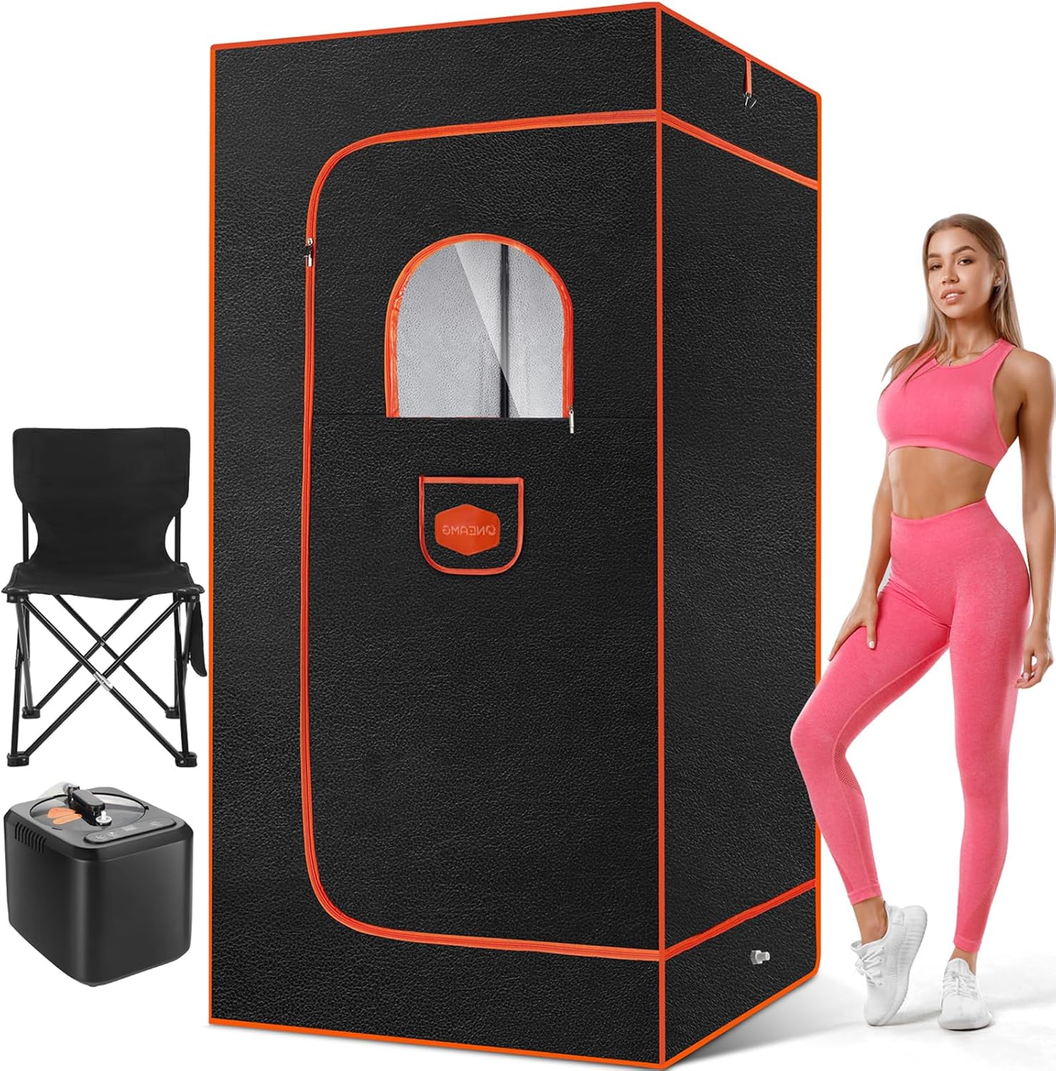Upgraded Sauna, Portable Sauna Box, Portable Sauna for Home, Steam Sauna with 3L...