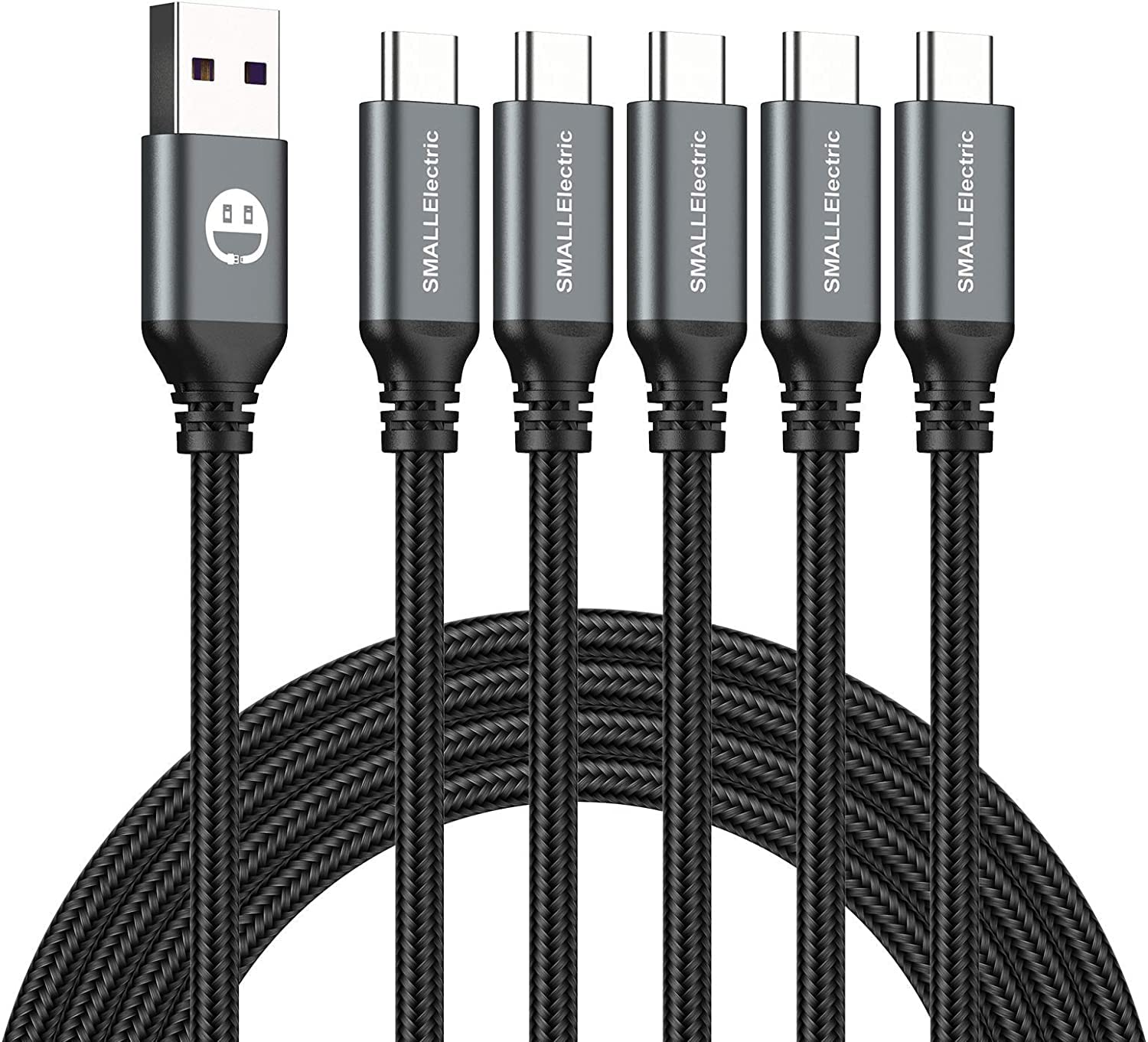 USB Type C Cable 5-Pack 3FT, USB Type A to C Fast Charger Cords for Samsung Gala...