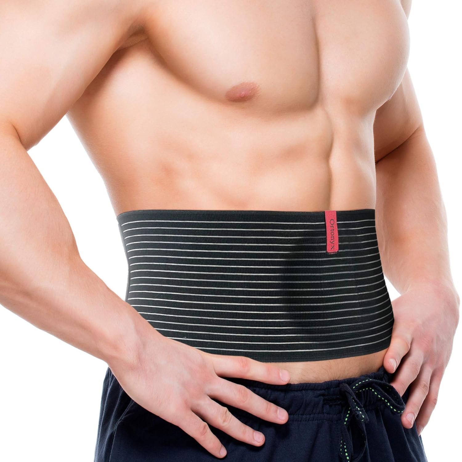 ORTONYX Umbilical Hernia Belt, Special Abdominal Support Binder with Compression...
