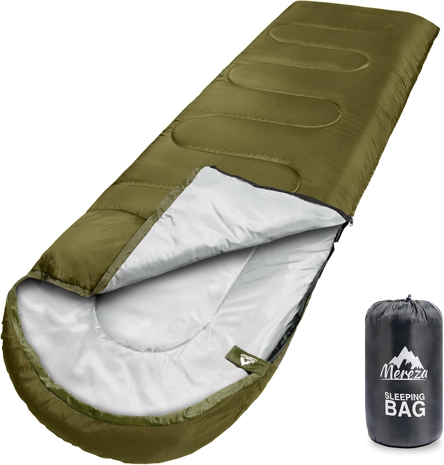 MEREZA Sleeping Bags XL for Adults Mens Large Wide Sleeping Bag for Camping Back...