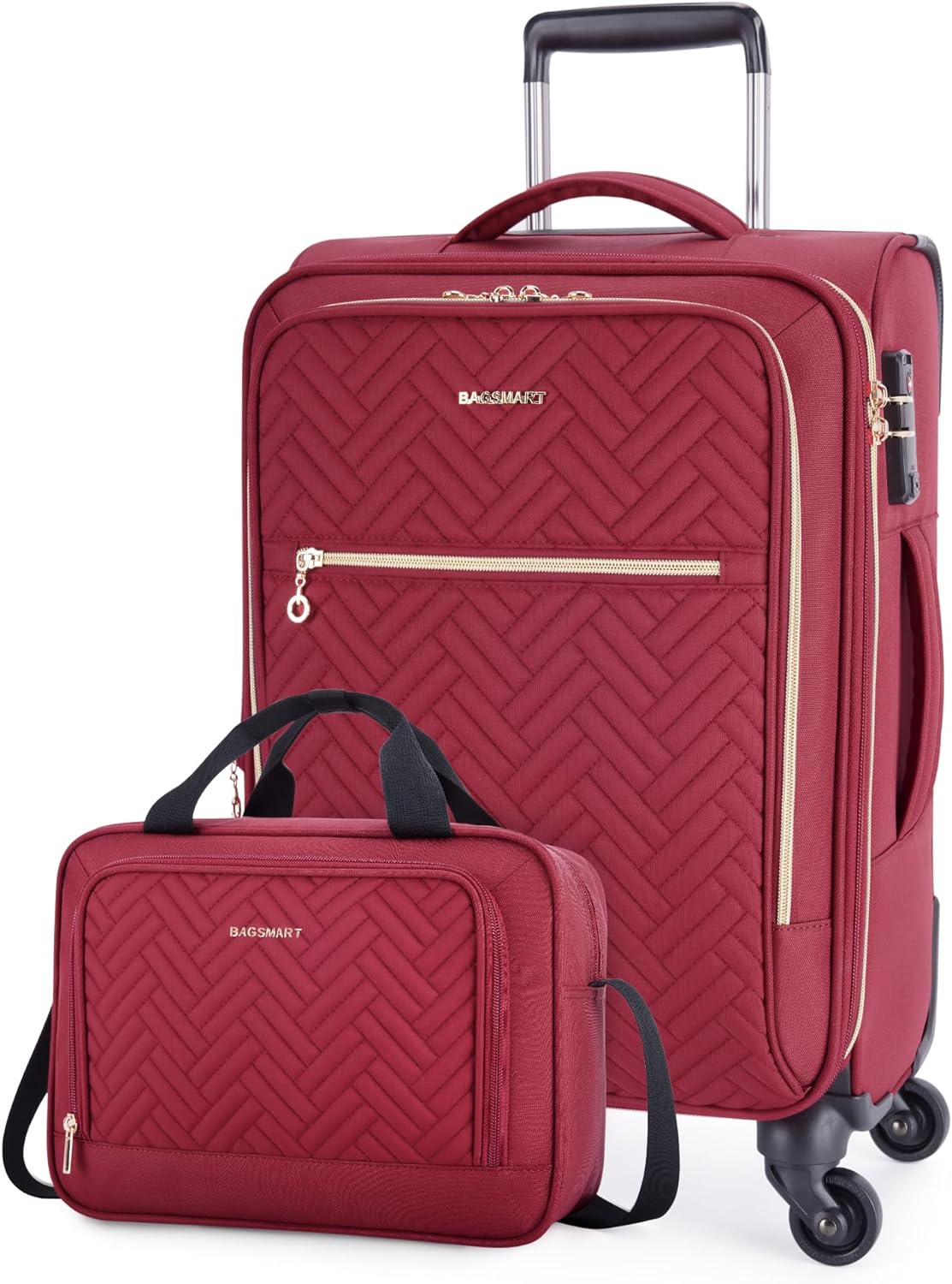 BAGSMART Carry On Luggage, Special Expandable Suitcase, Durable Luggage with Duf...