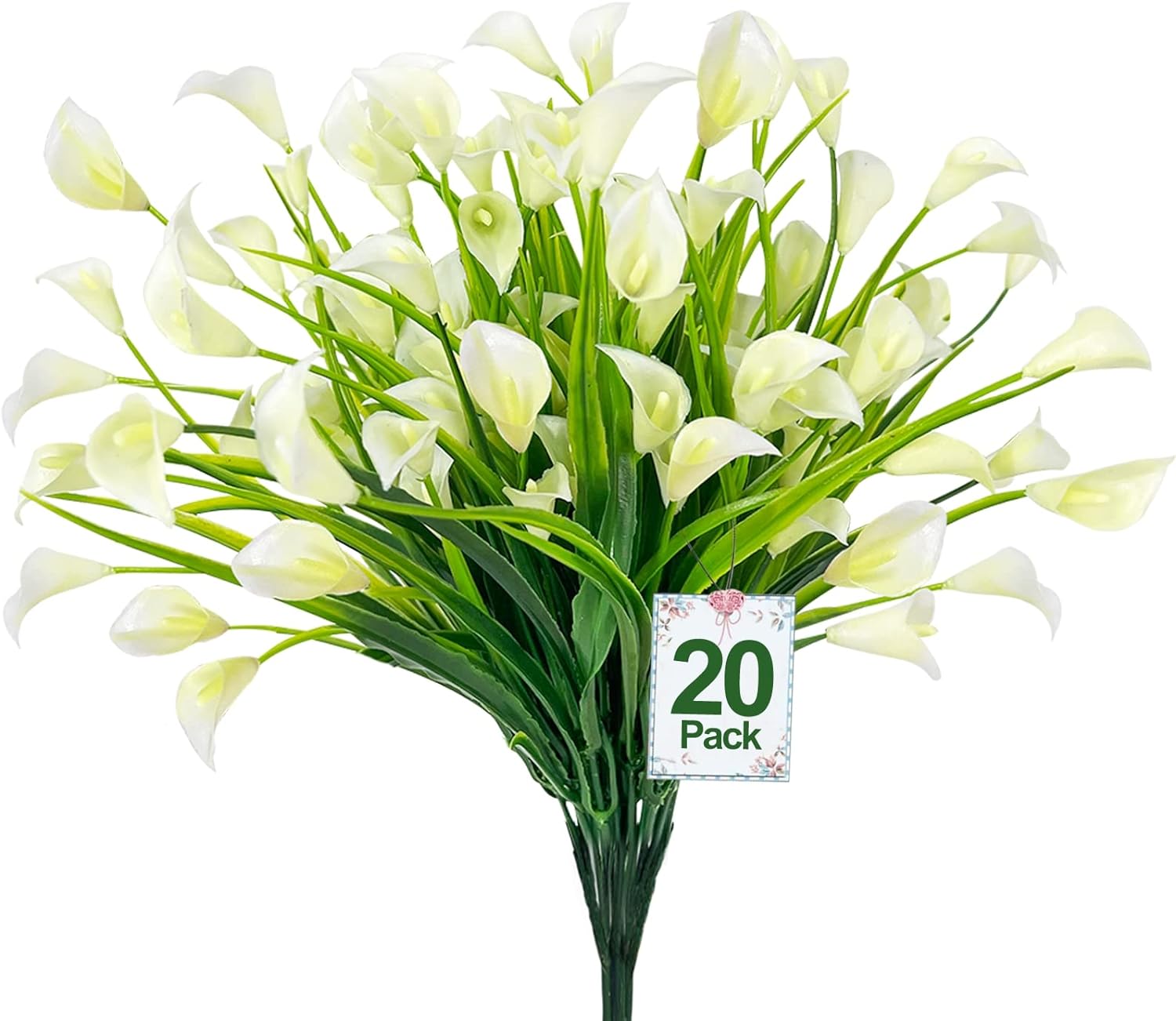 TURNMEON Calla Lily, Special Artificial Flowers with 20 Bundles, Sustainable Fak...