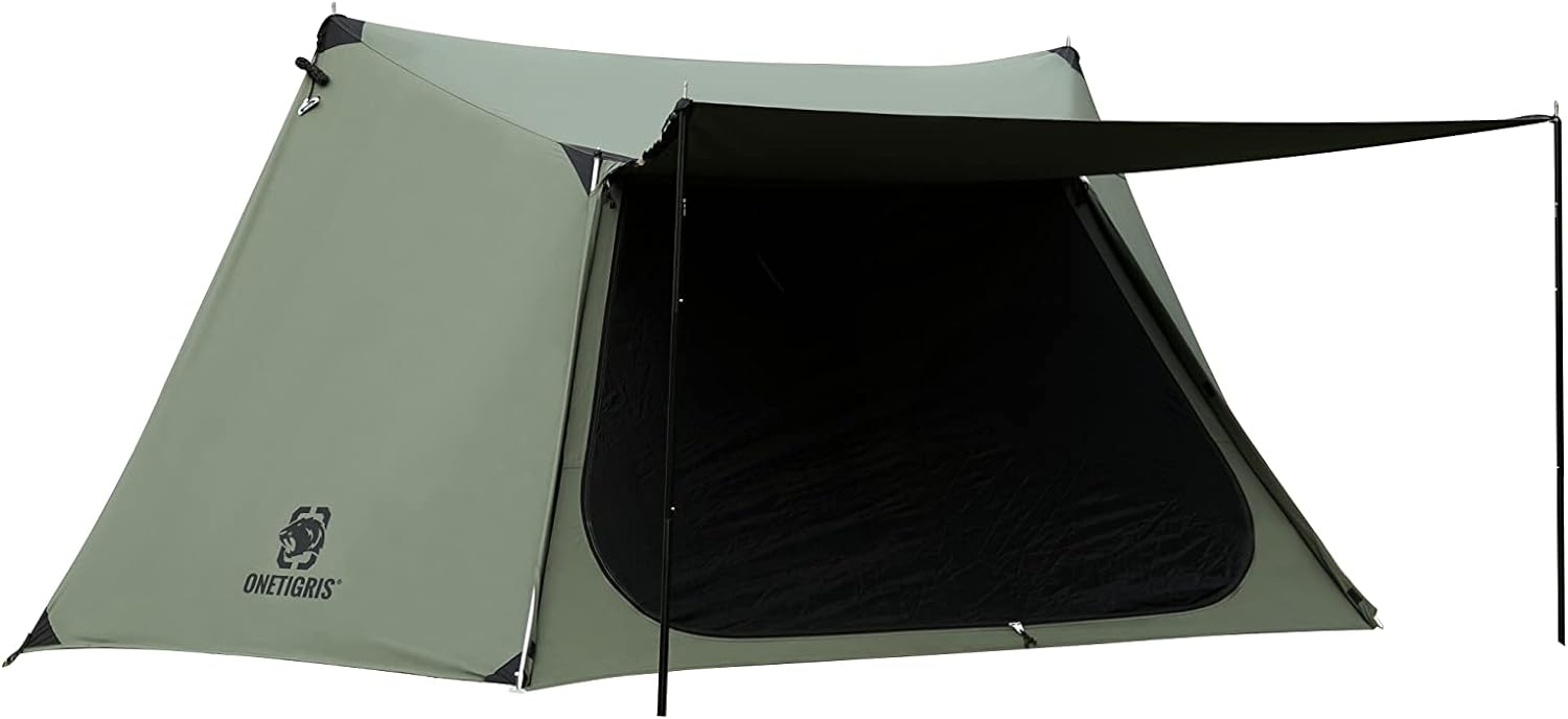OneTigris Solo Homestead TC Canvas Hot Tent with Stove Jack, Fire-Retardant Wind...