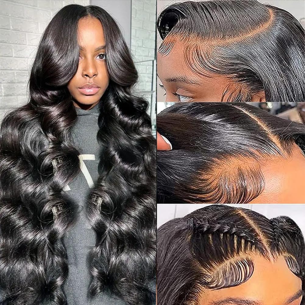 13x6 Lace Front Wigs Human Hair 180% Density Body...