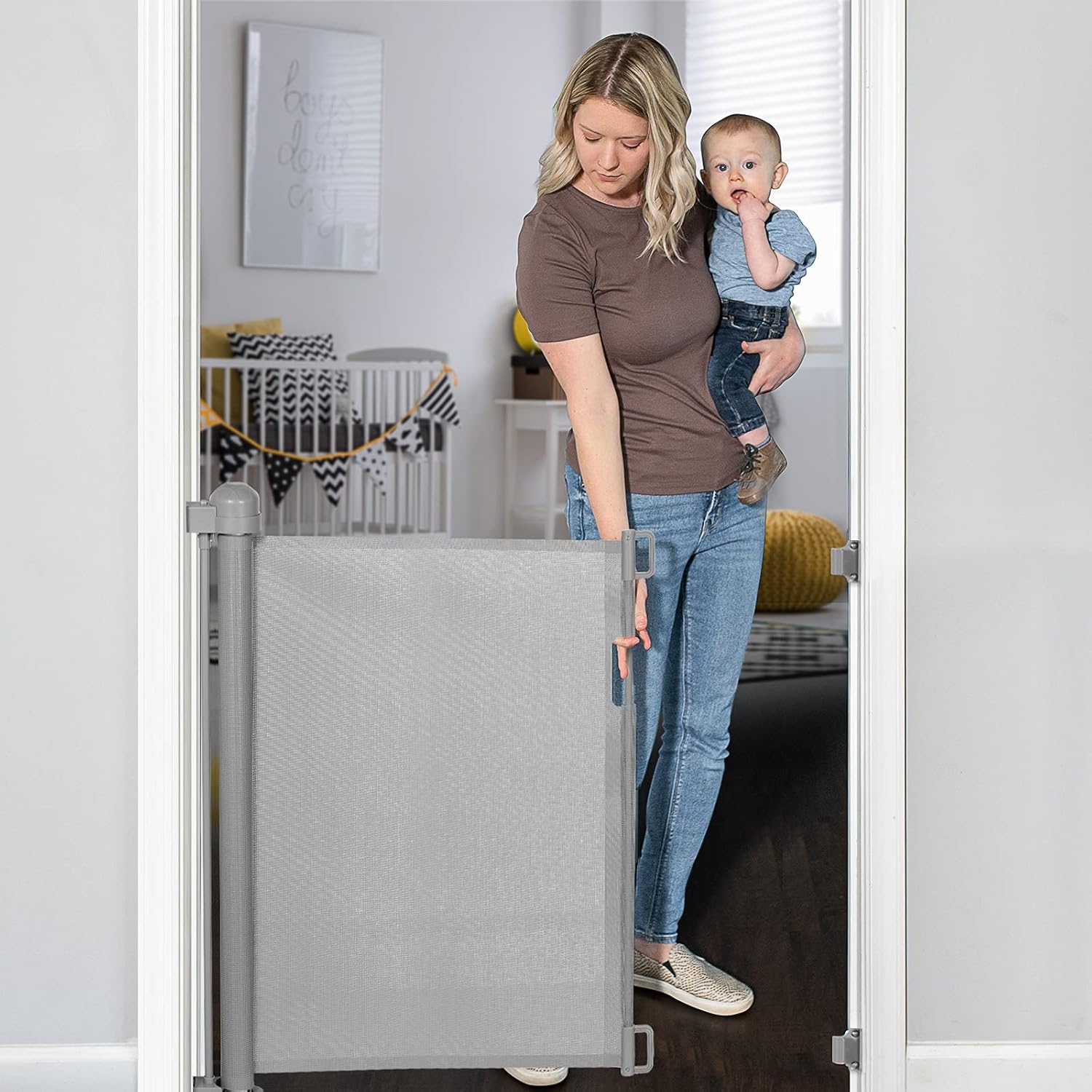 YOOFOR Extendable Gate for Children and Pets 0-140...